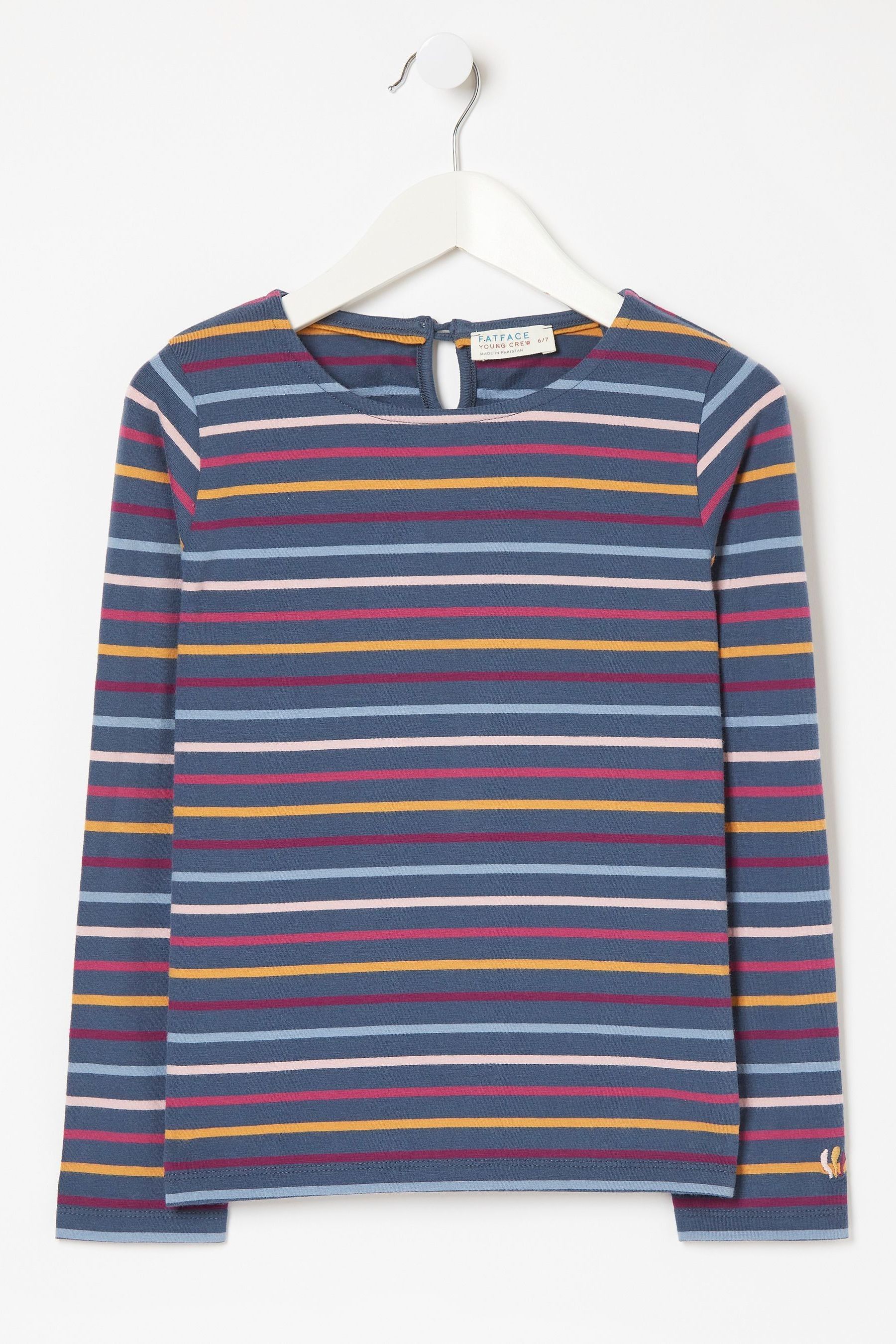 Fat Face Natural Breton Stripe T-Shirt