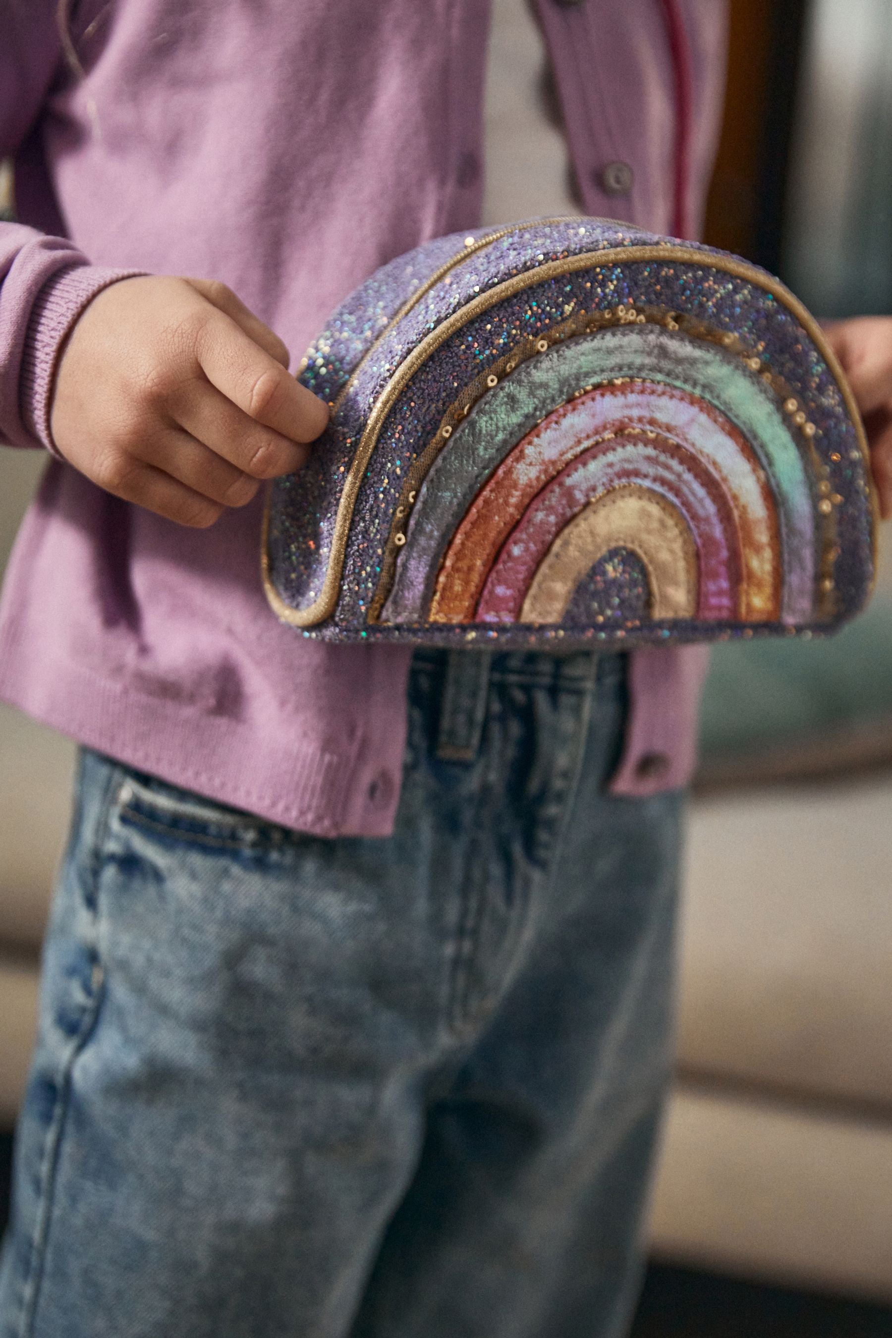 Multi Bright Rainbow Bag