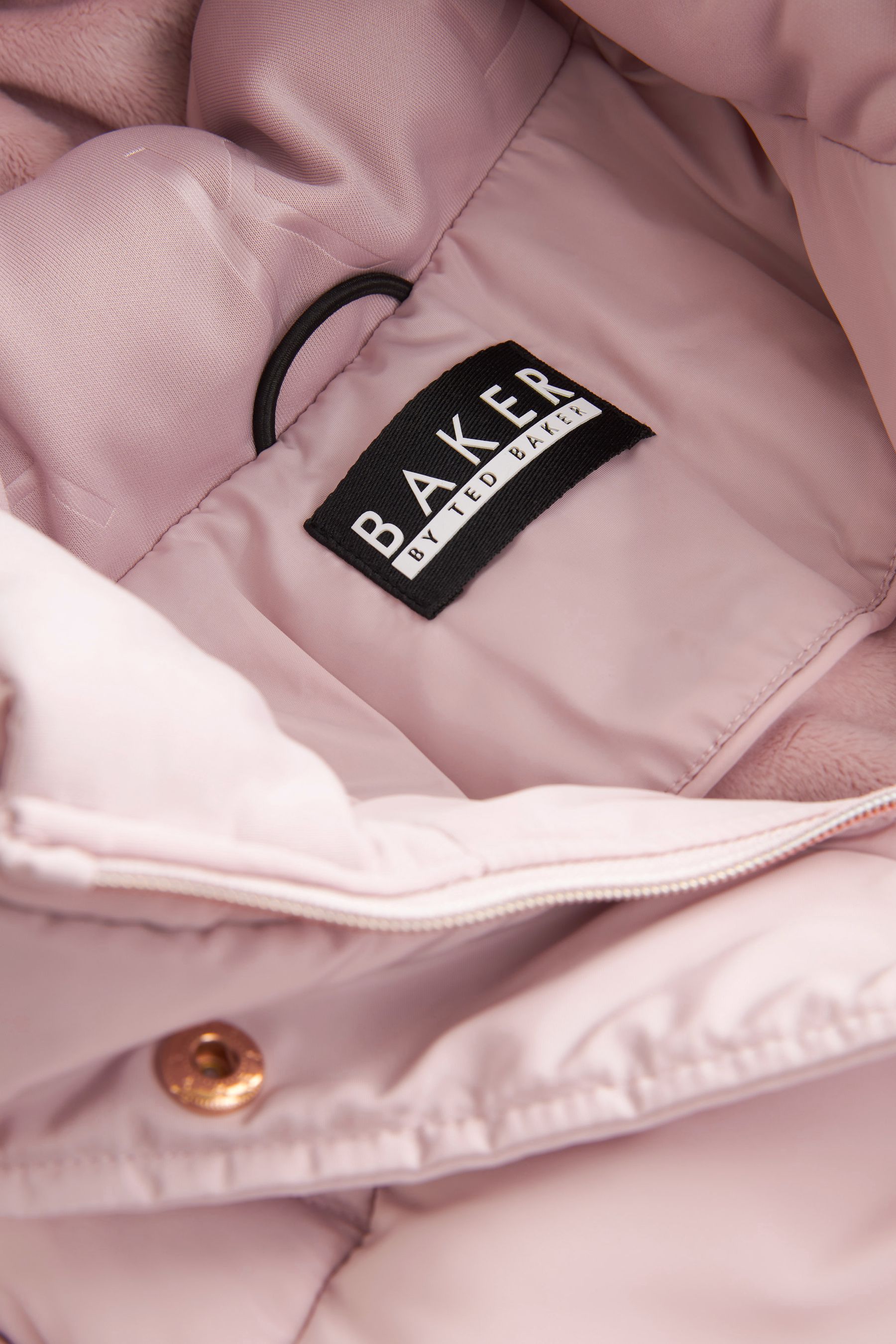 Pink Baker by Ted Baker Shower Resistant Belted Coat