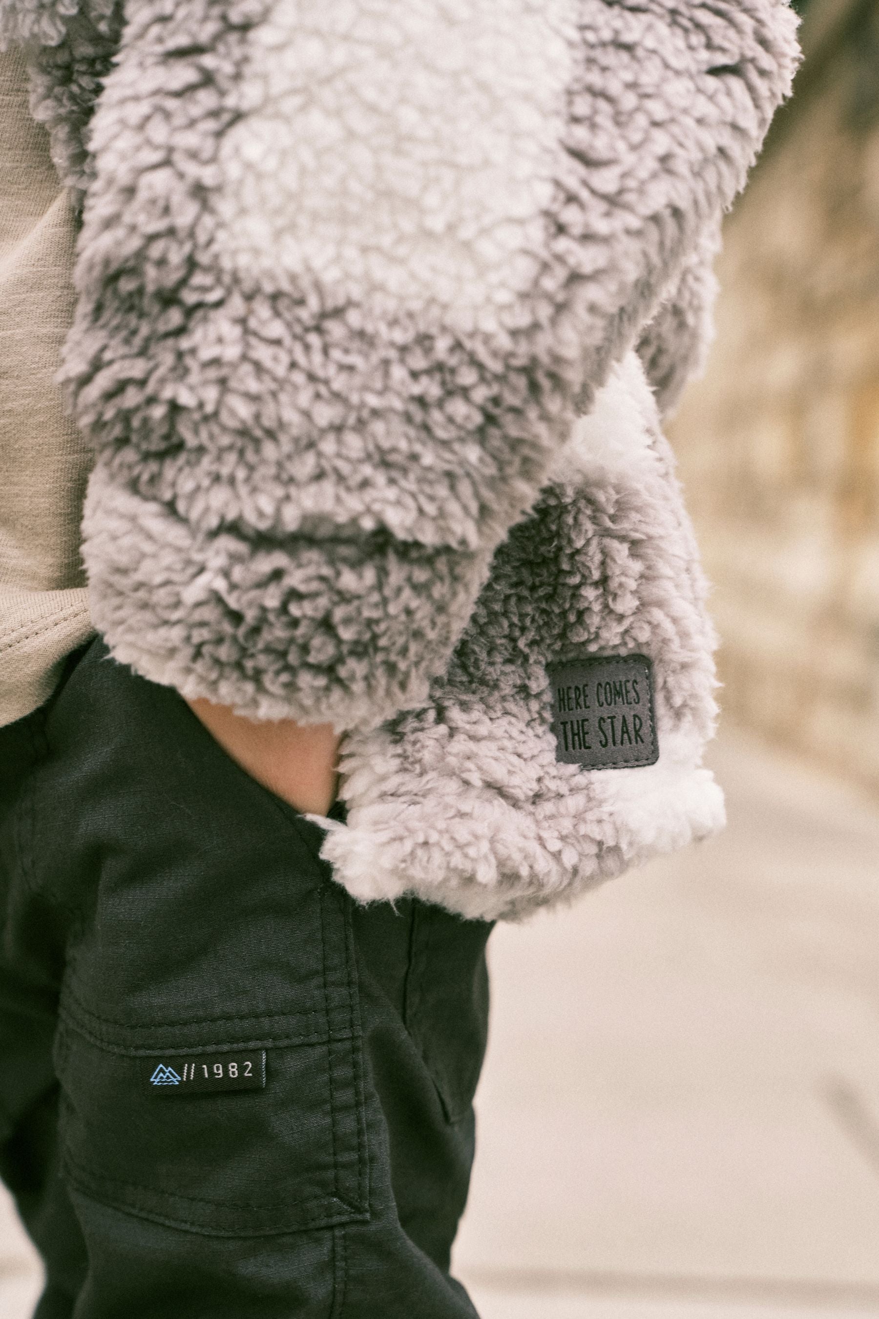 Grey/White Check Fleece Shirt (3mths-7yrs)