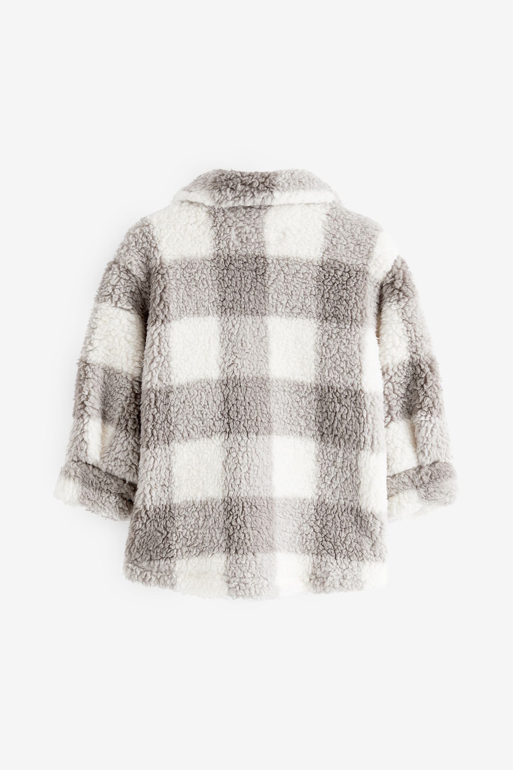 Grey/White Check Fleece Shirt (3mths-7yrs)