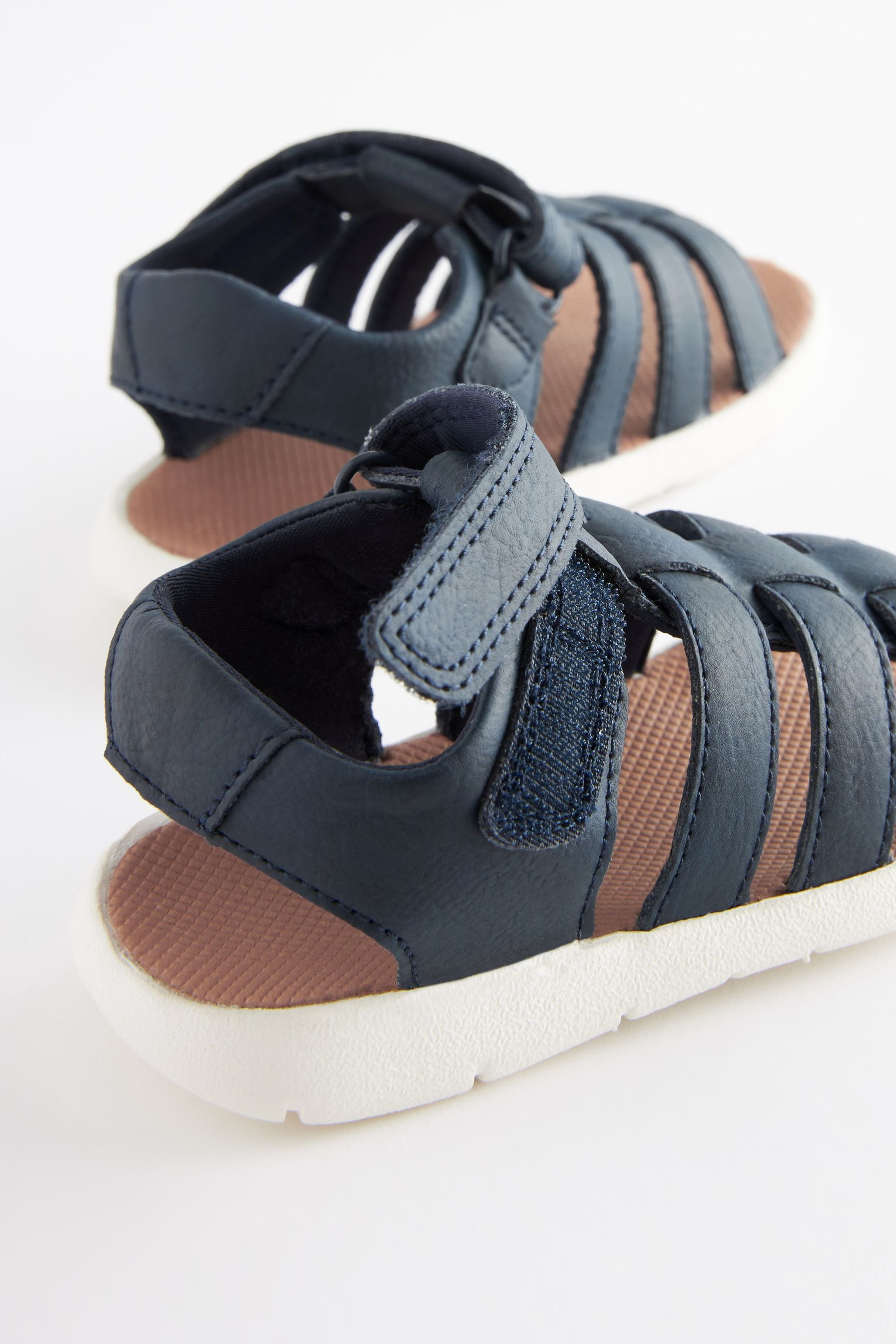 Navy Blue Lightweight Touch Fastening Fisherman Sandals