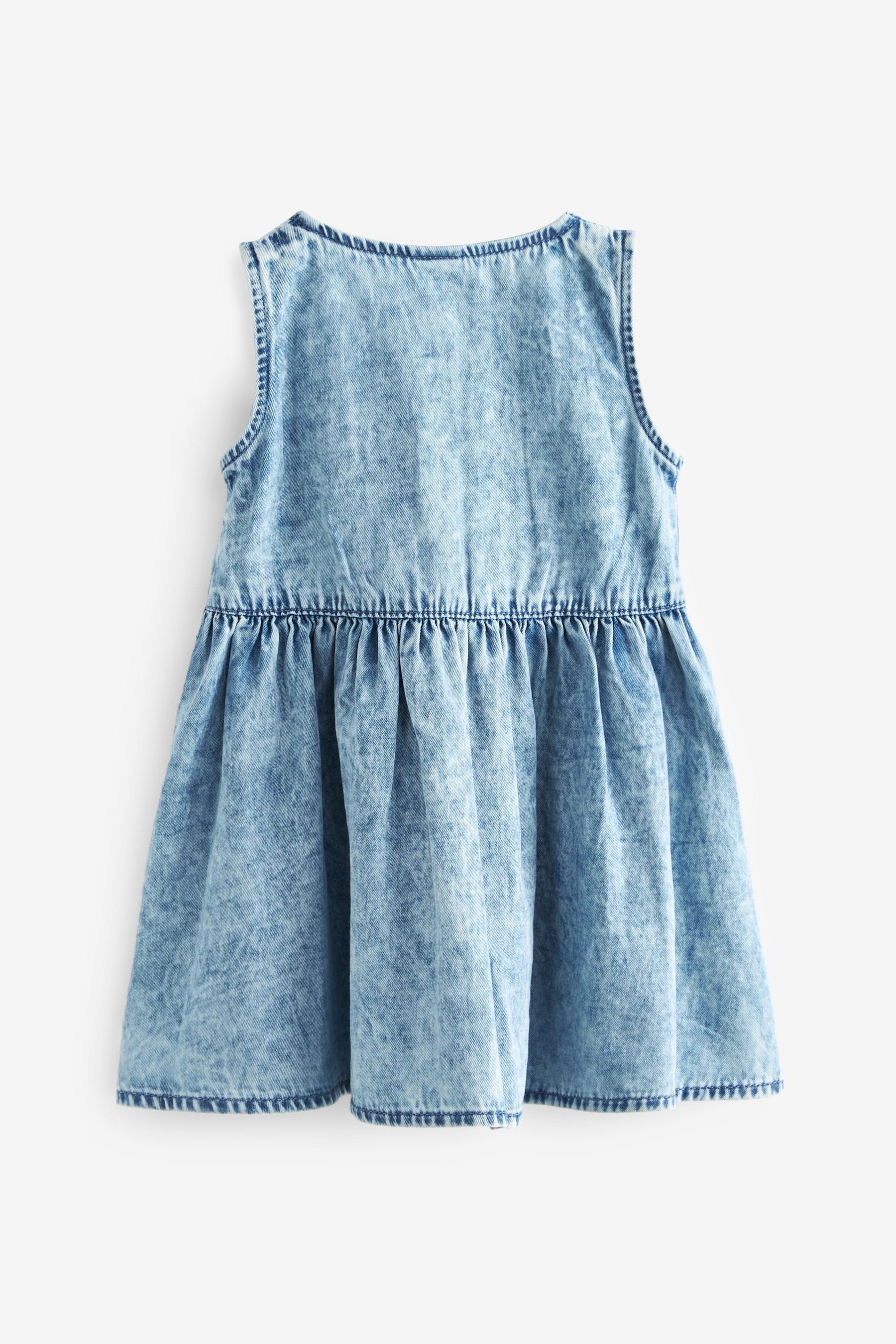 Blue Denim Peplum Dress (3mths-8yrs)