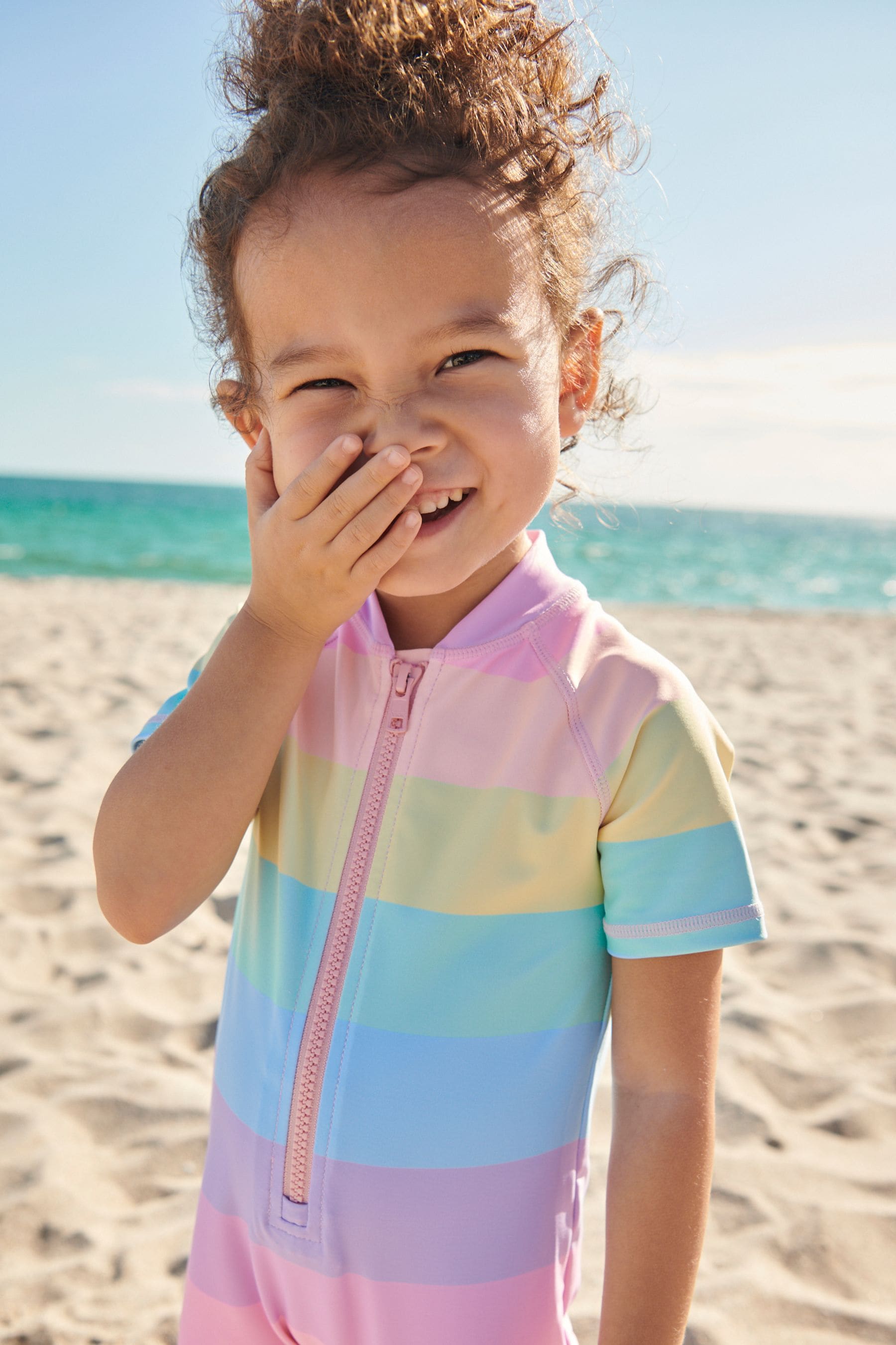 Multi Stripe Sunsafe Swimsuit (3mths-7yrs)