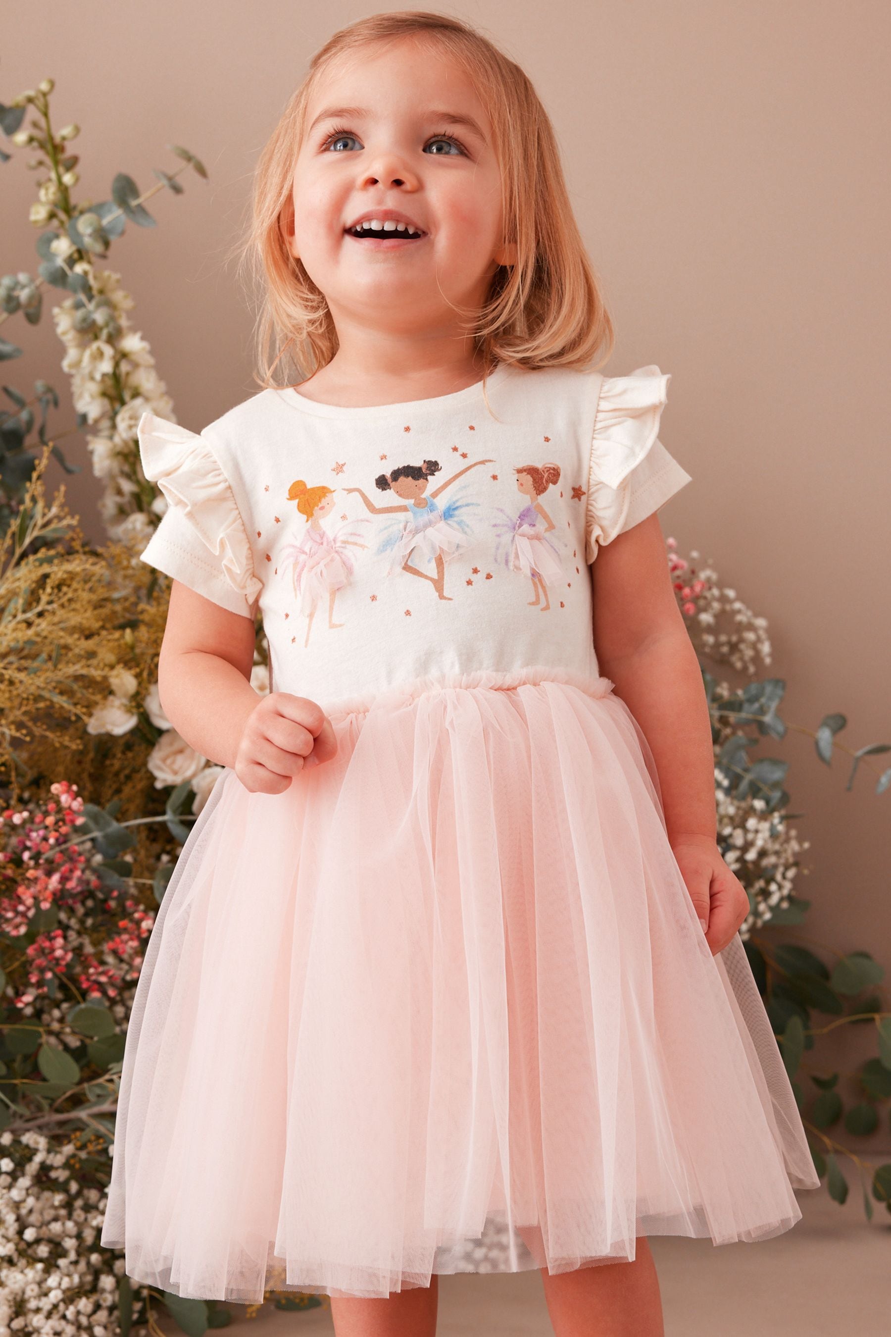 Pink Ballerina Tutu Skirt Dress (3mths-7yrs)