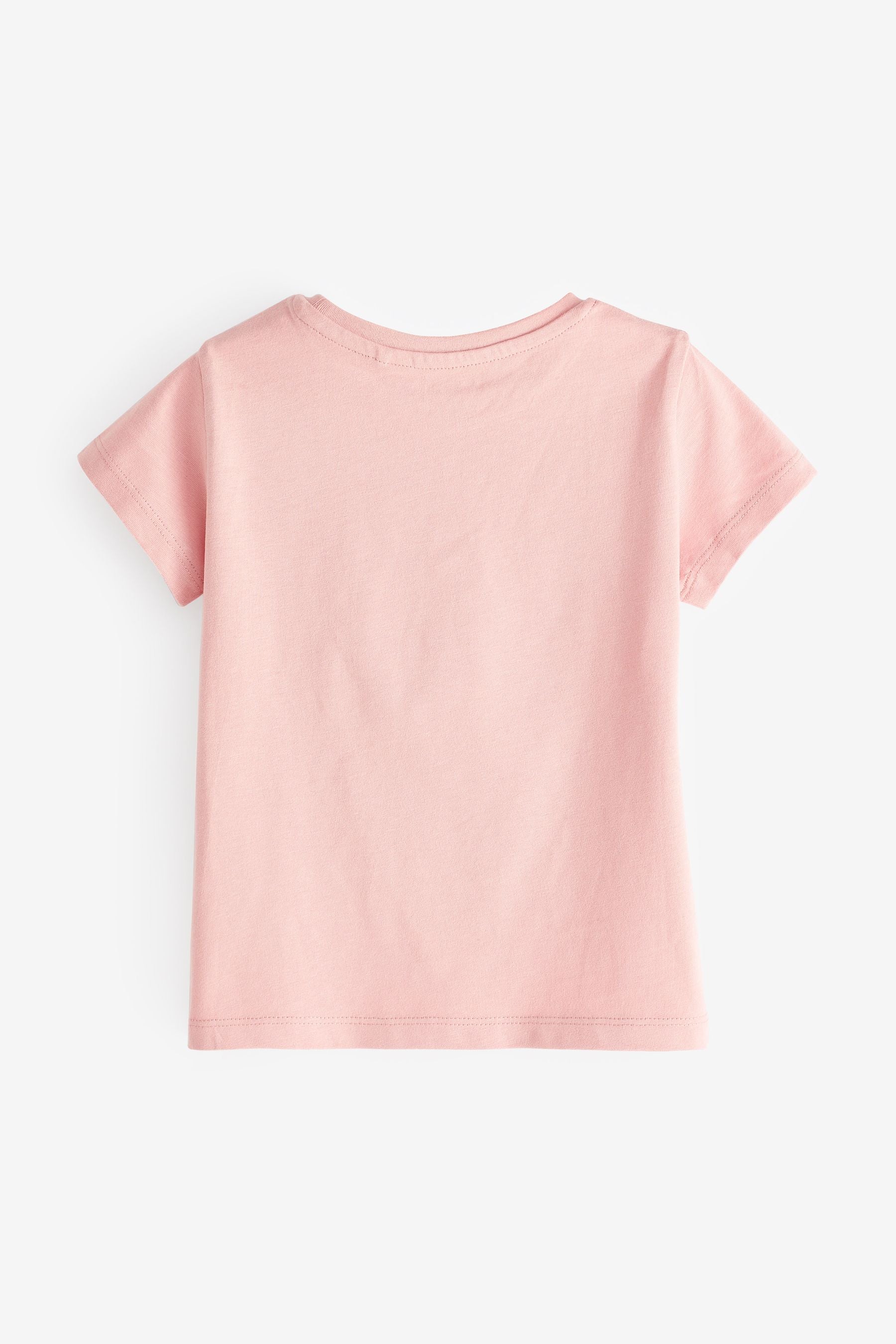 Mid Pink Best Friends Short Sleeve Cotton T-Shirt (3mths-7yrs)