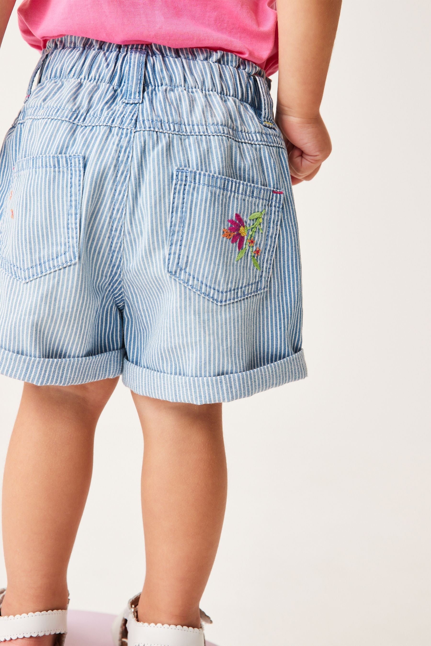 Denim Blue Crochet Shorts (3mths-7yrs)