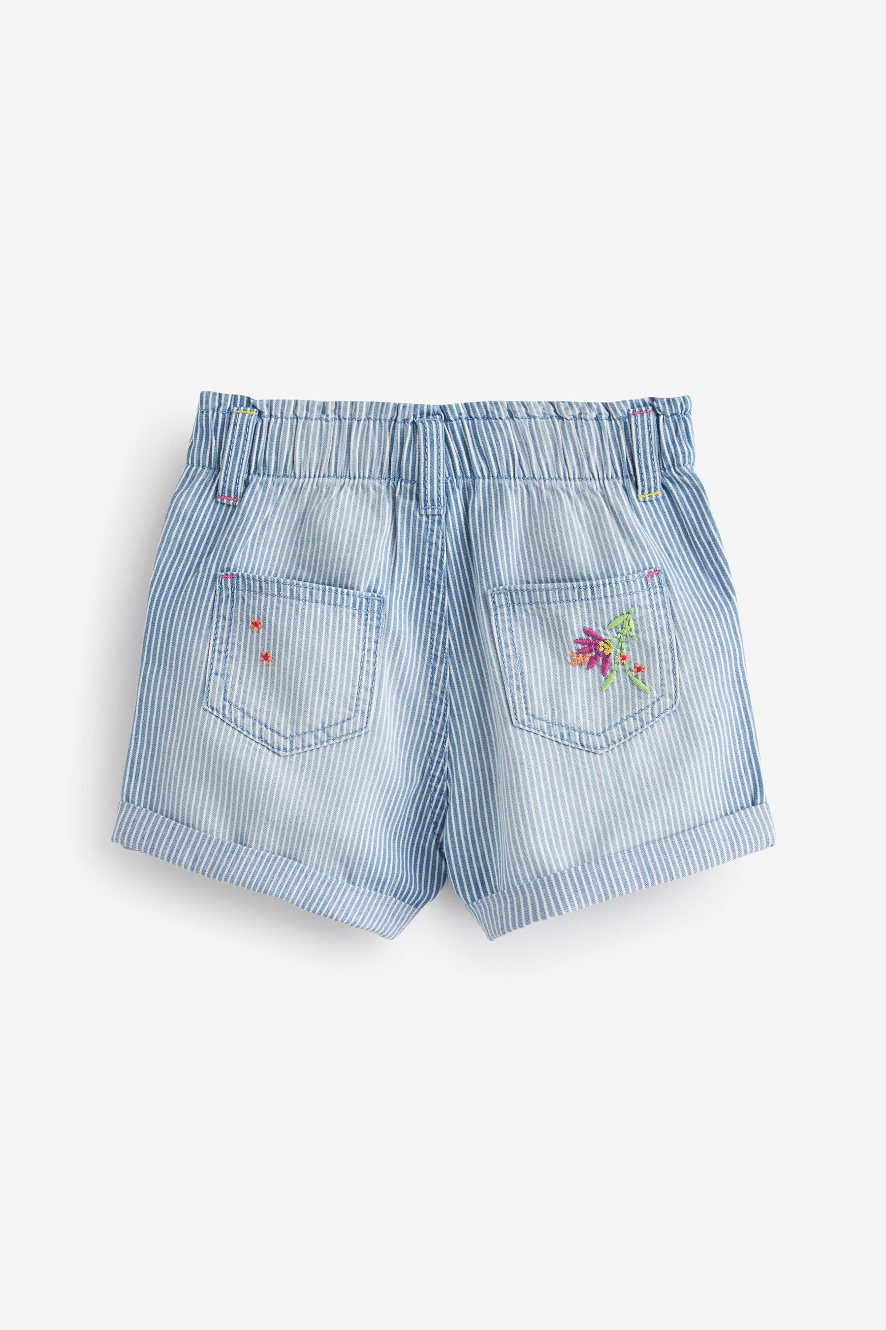 Denim Blue Crochet Shorts (3mths-7yrs)