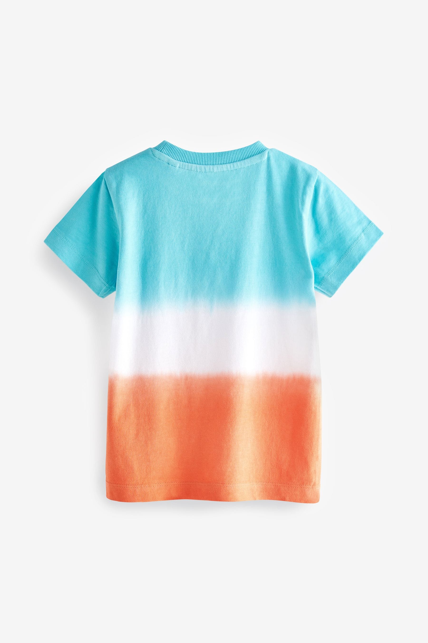 Blue/Orange Short Sleeve Tie Dye T-Shirt (3mths-7yrs)