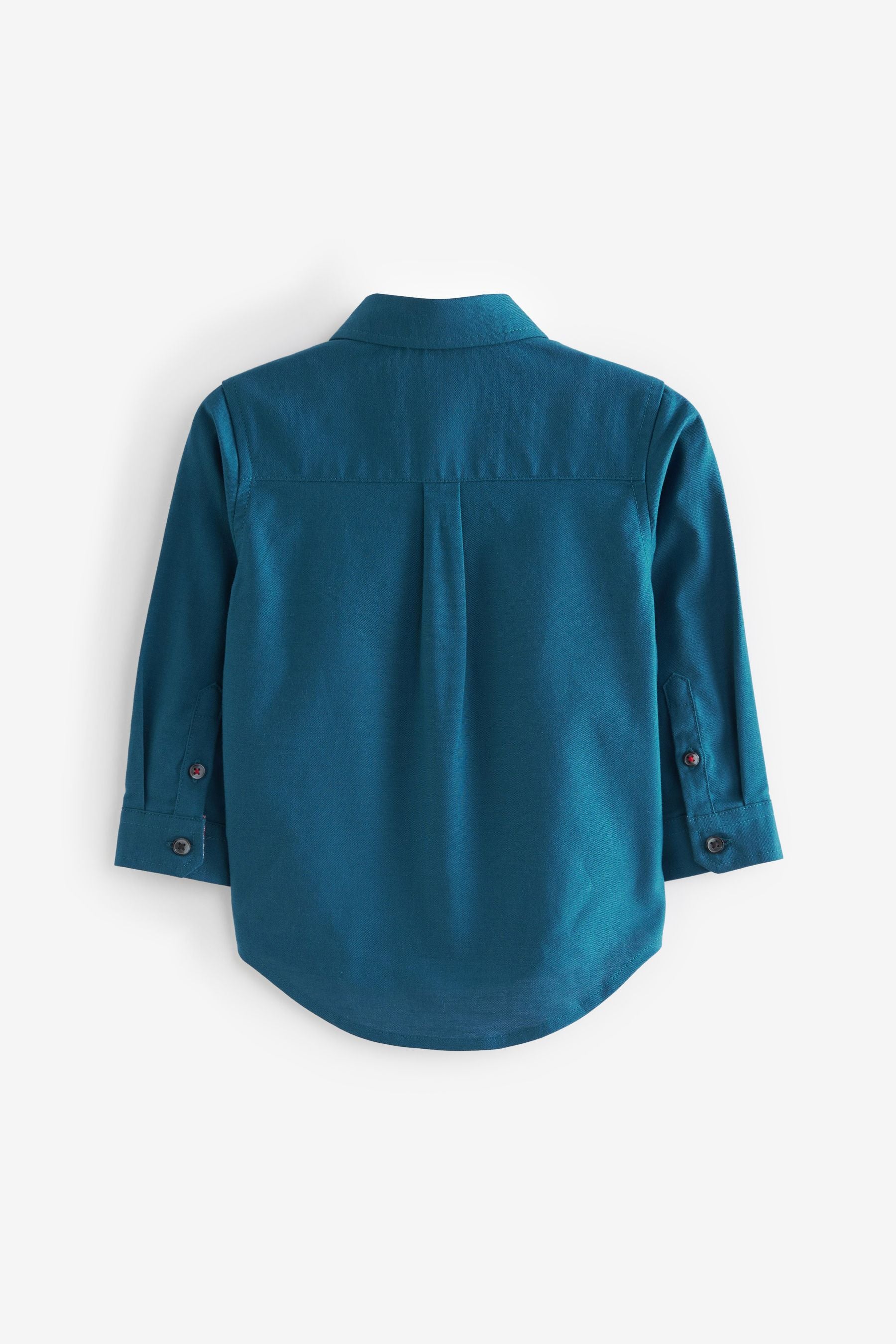 Teal Blue Trimmed Oxford Shirt (3mths-7yrs)