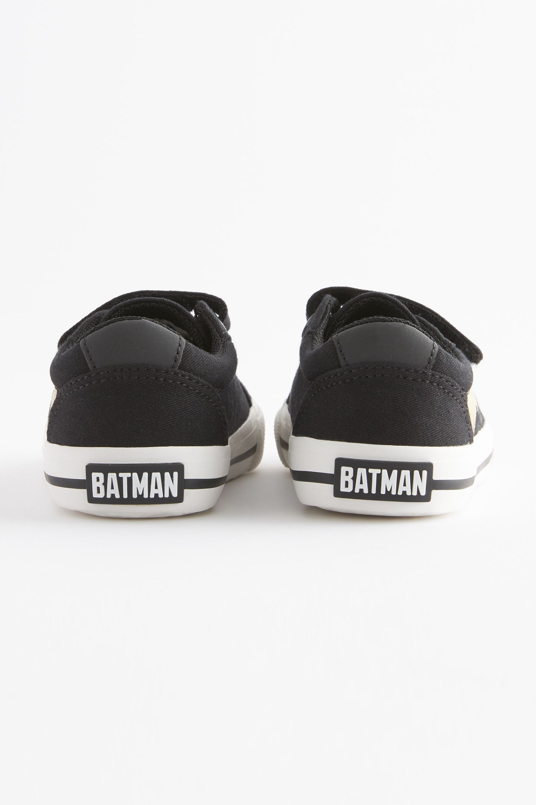 Batman Black Strap Touch Fastening Shoes