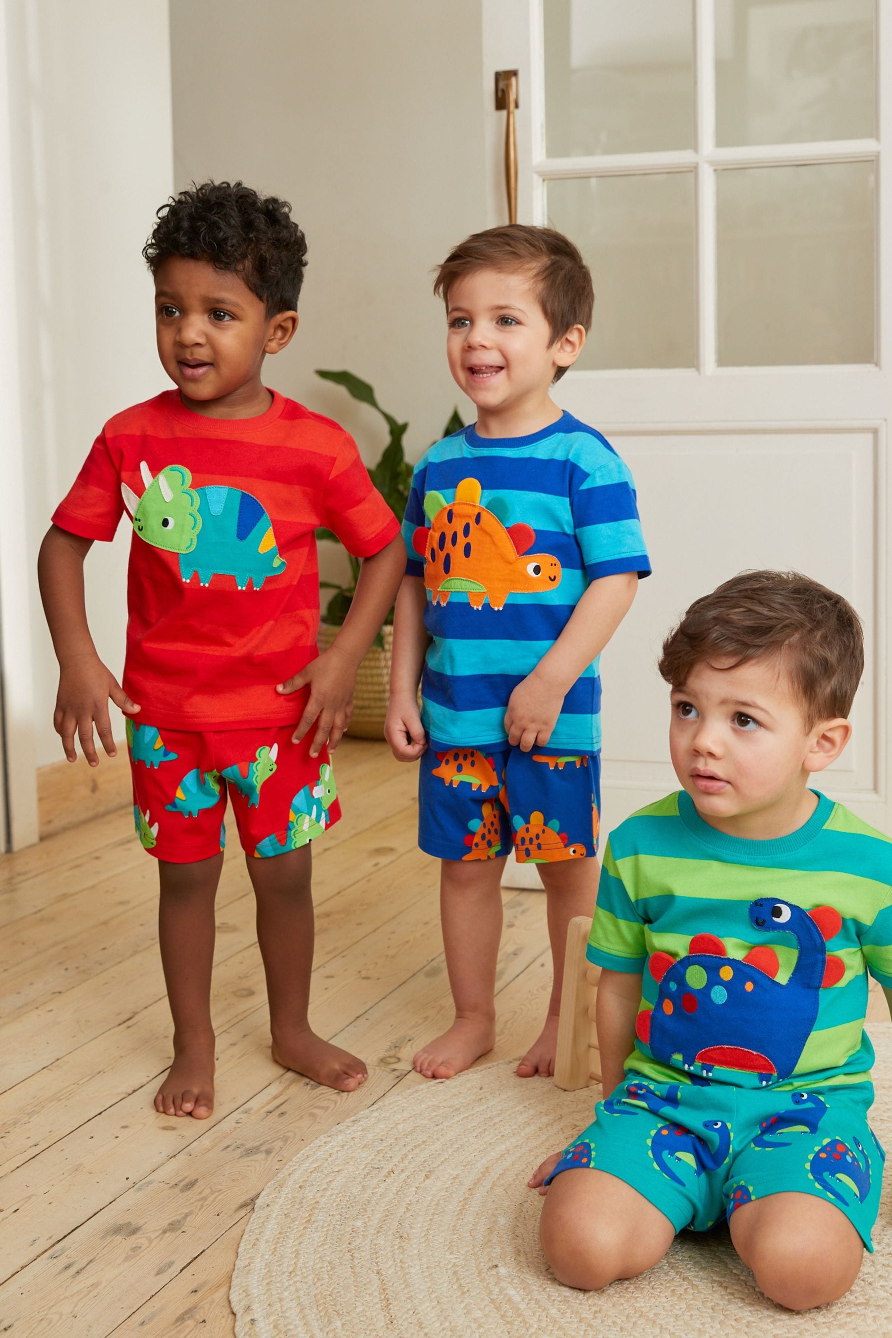 Bright Dinosaur 3 Pack Short Pyjamas (9mths-10yrs)