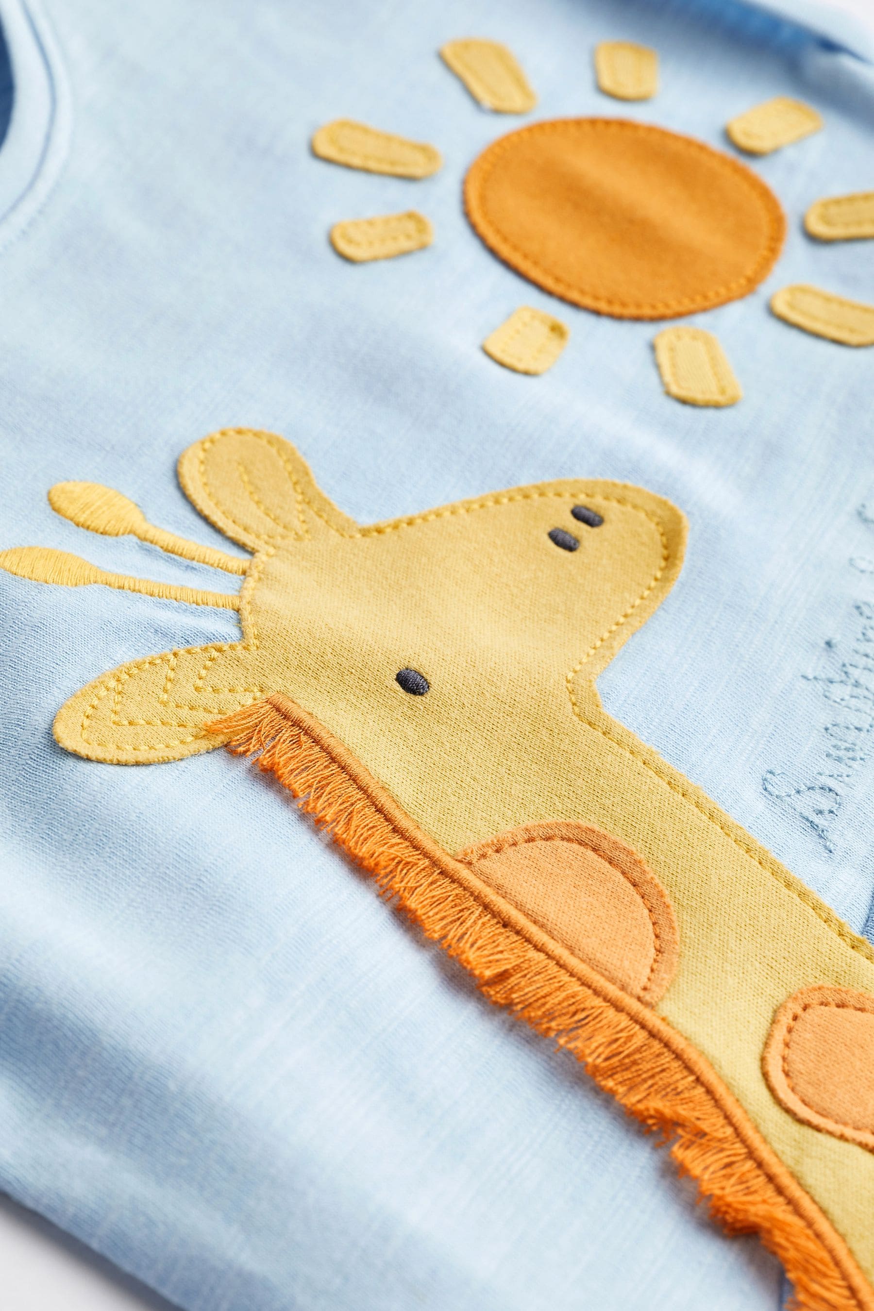 Rust Brown Giraffe Appliqu Jersey Baby Romp