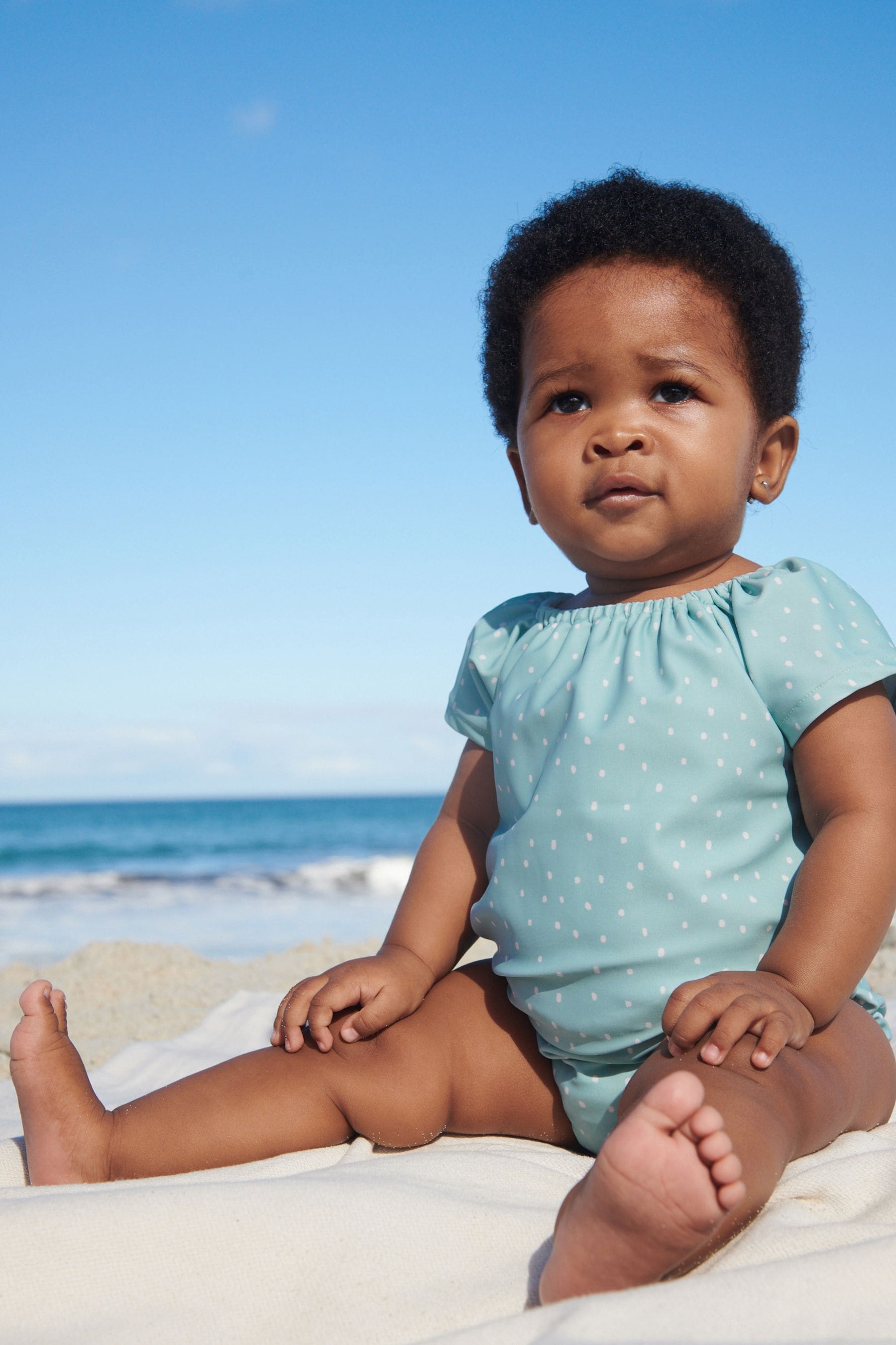 Mineral Blue Newborn Swimsuit (0mths-3yrs)