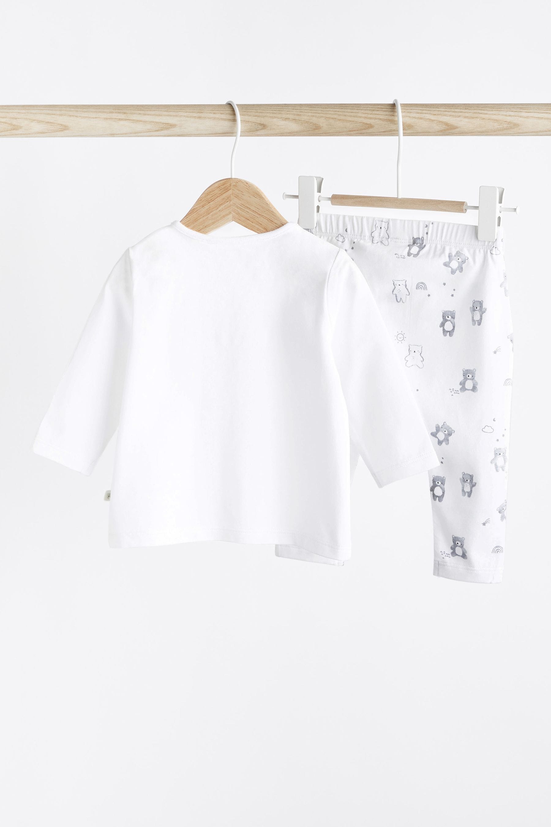 White Bear Baby T-Shirt and Leggings 2 Piece Set (0mths-2yrs)