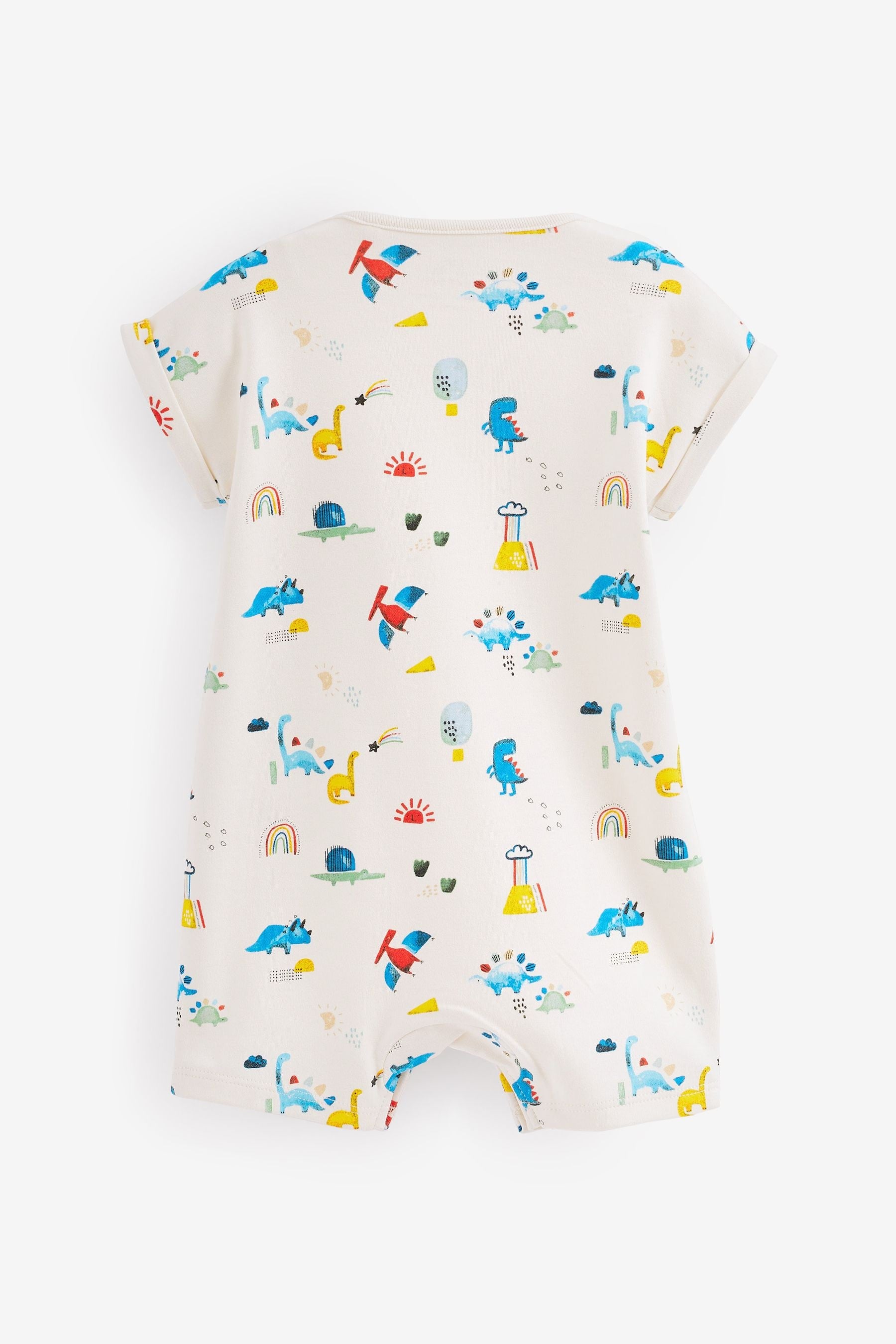 Green Dinosaur Baby Rompers 4 Pack