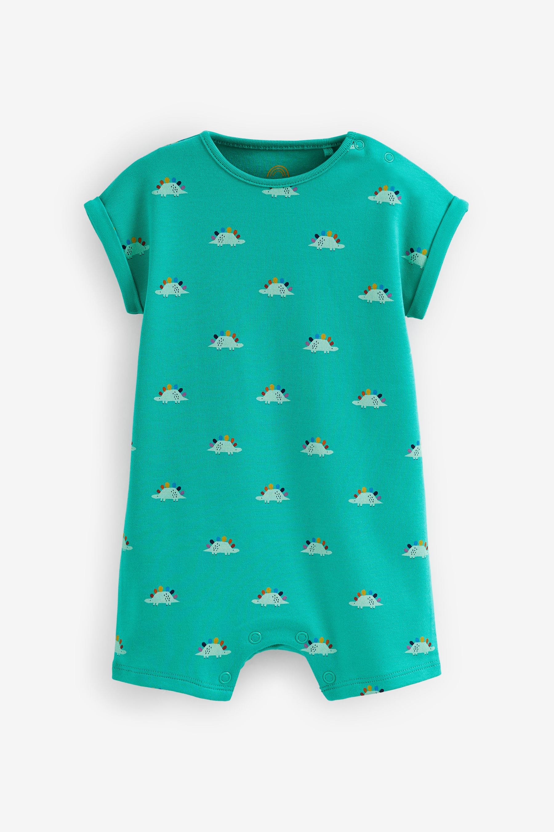 Green Dinosaur Baby Rompers 4 Pack