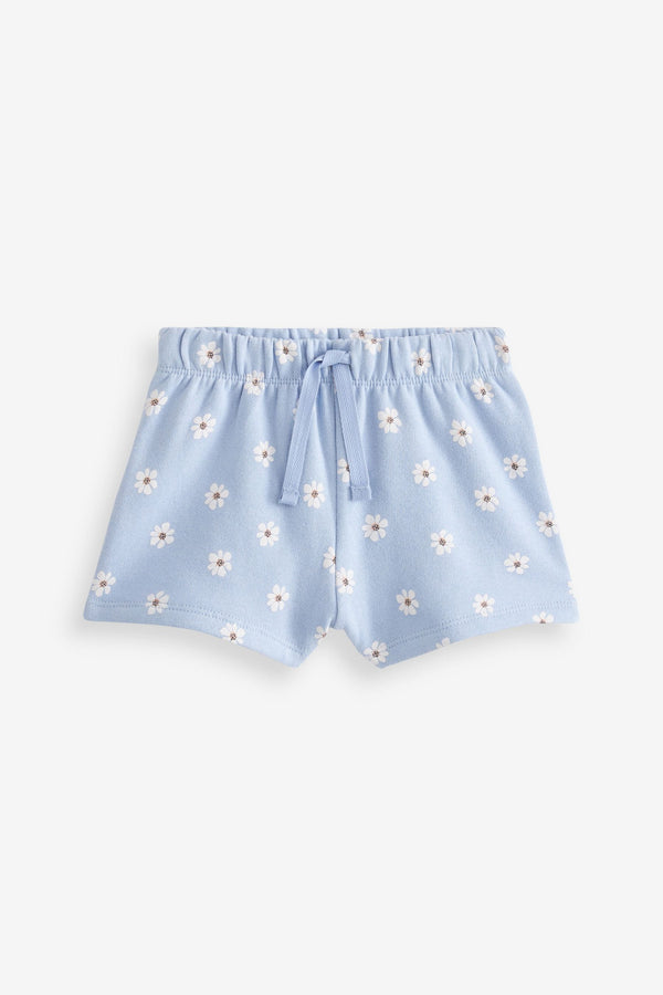 Blue Floral Sweat Shorts (3mths-7yrs)