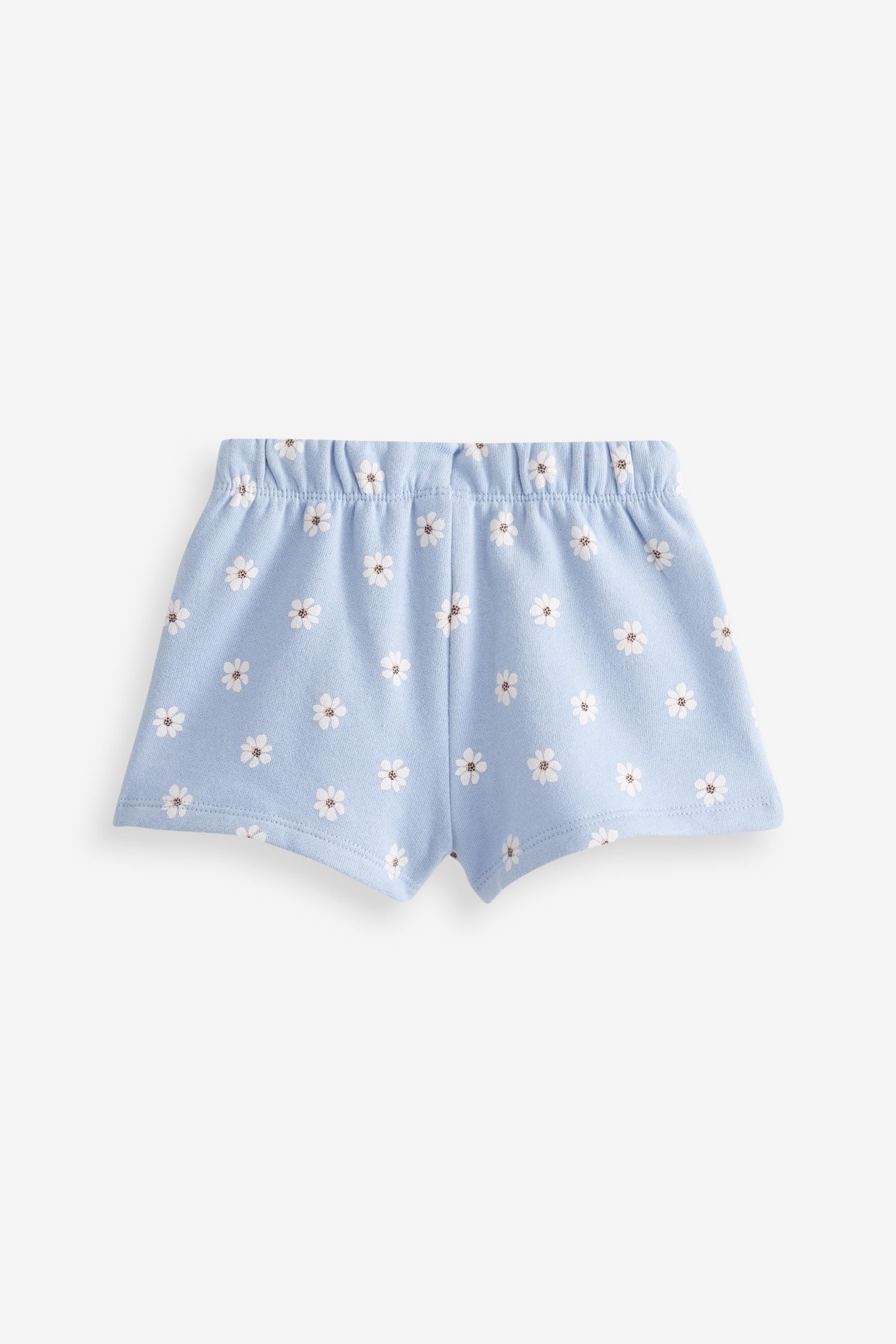 Blue Floral Sweat Shorts (3mths-7yrs)