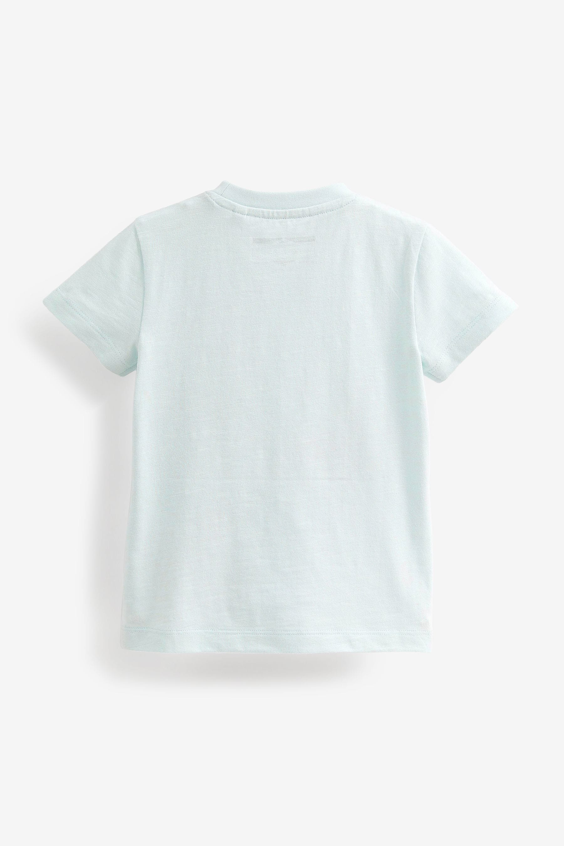 Light Blue Boat Short Sleeve Appliquééé T-Shirt (3mths-7yrs)