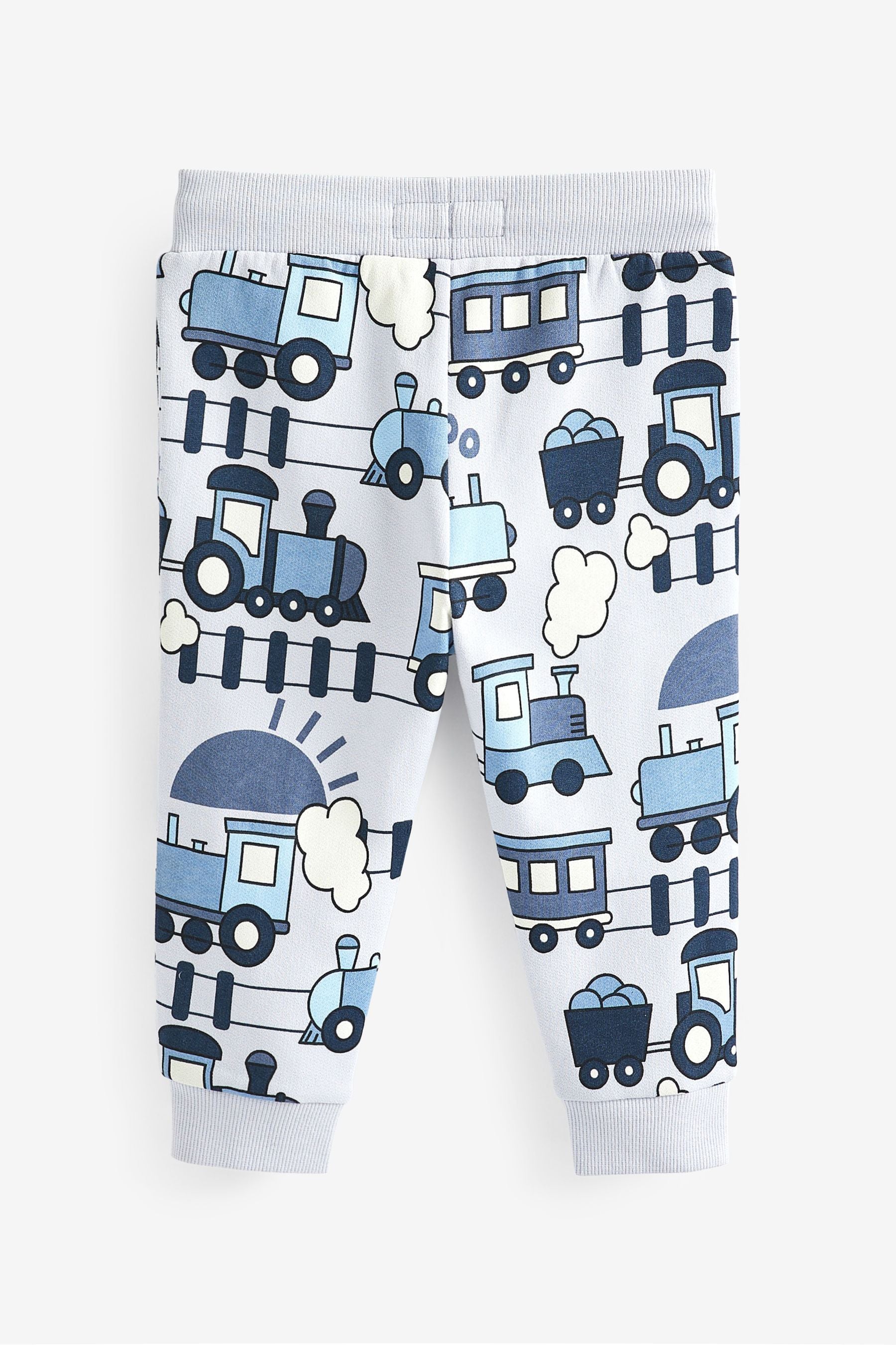 Blue Train All-Over Printed Joggers (3mths-7yrs)