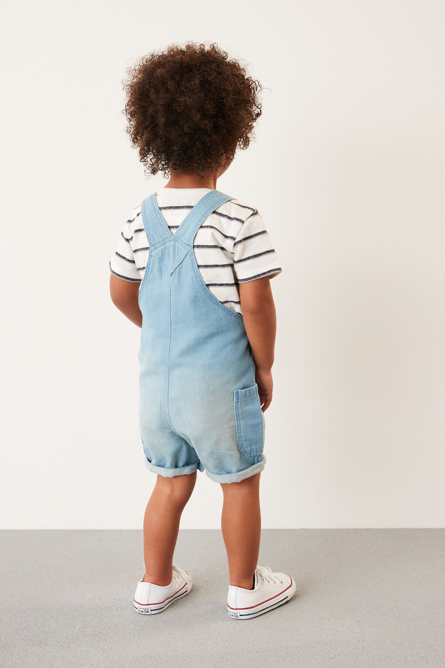 Light Blue Denim Slouch Dungaree (3mths-7yrs)