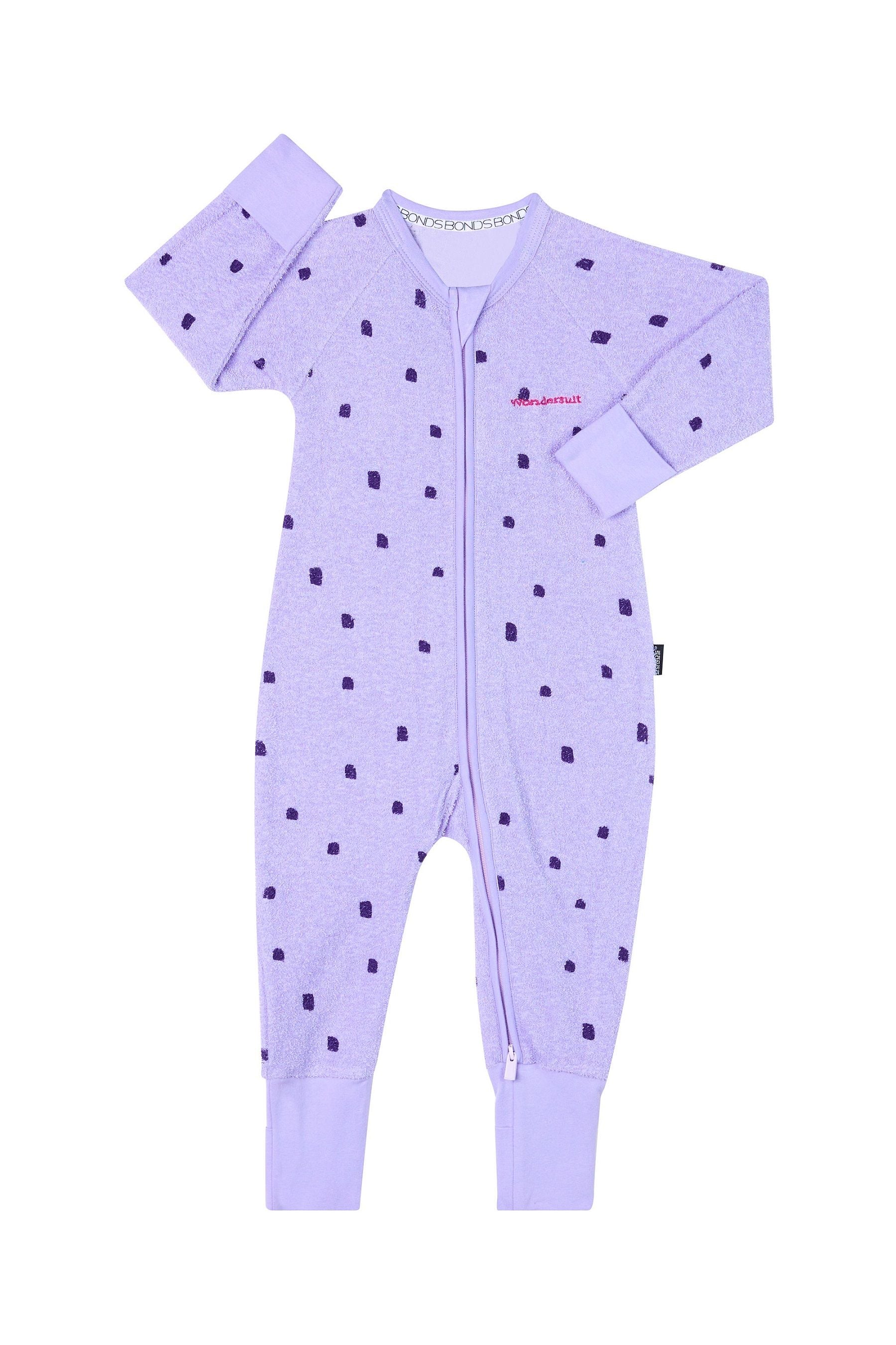 Purple Bonds Purple Poodlette Sleepsuit