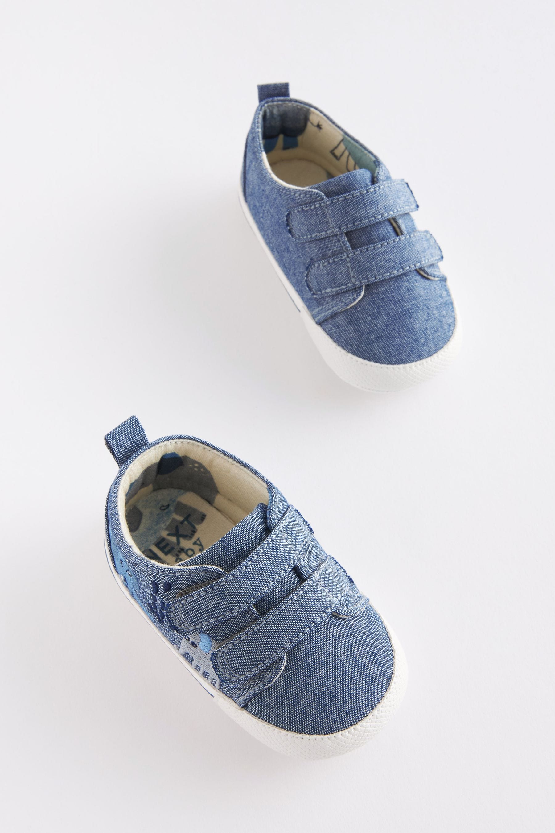 Blue Elephant Two Strap Baby Trainers (0-24mths)