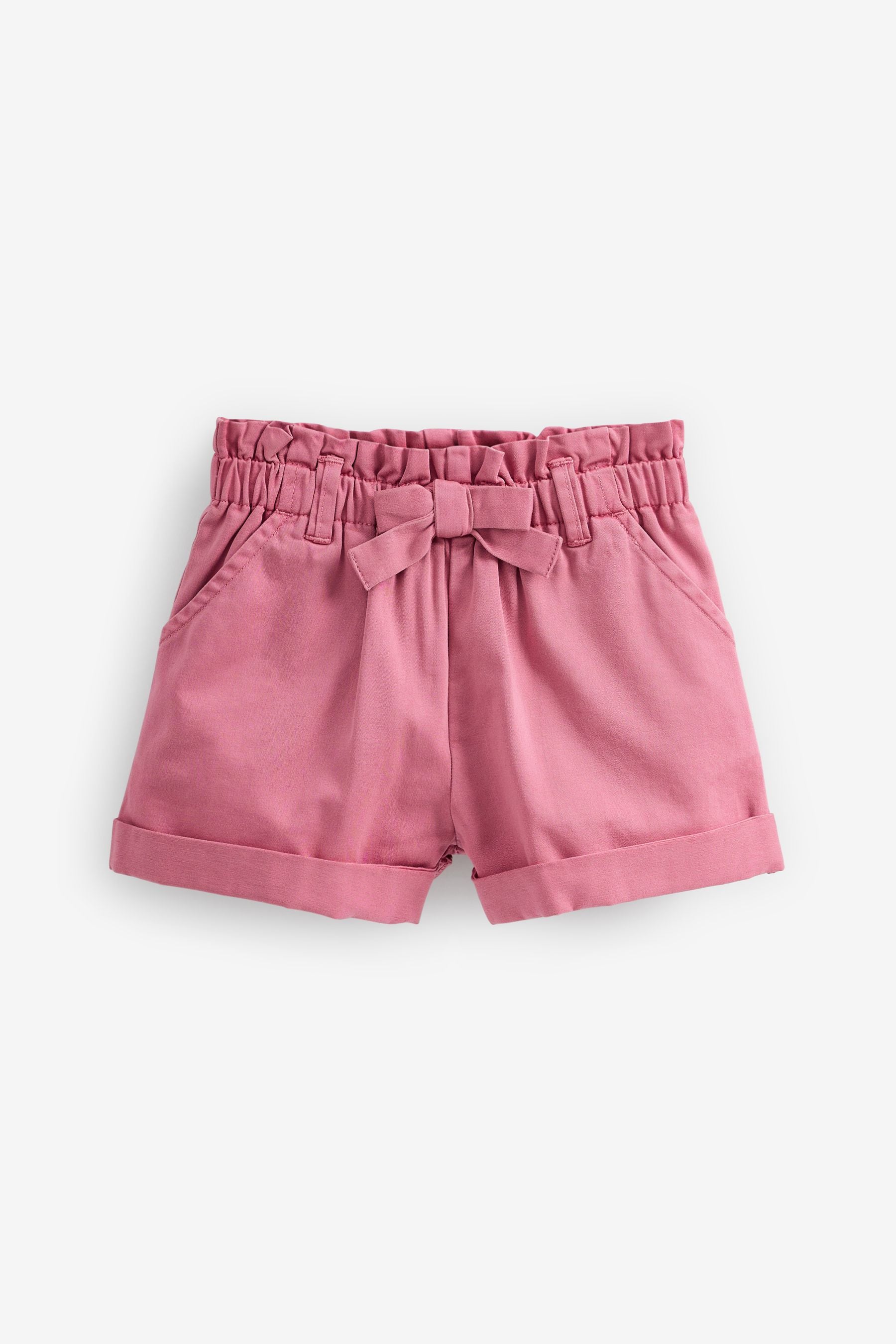 Pink Chino Tie Belt Shorts (3mths-7yrs)