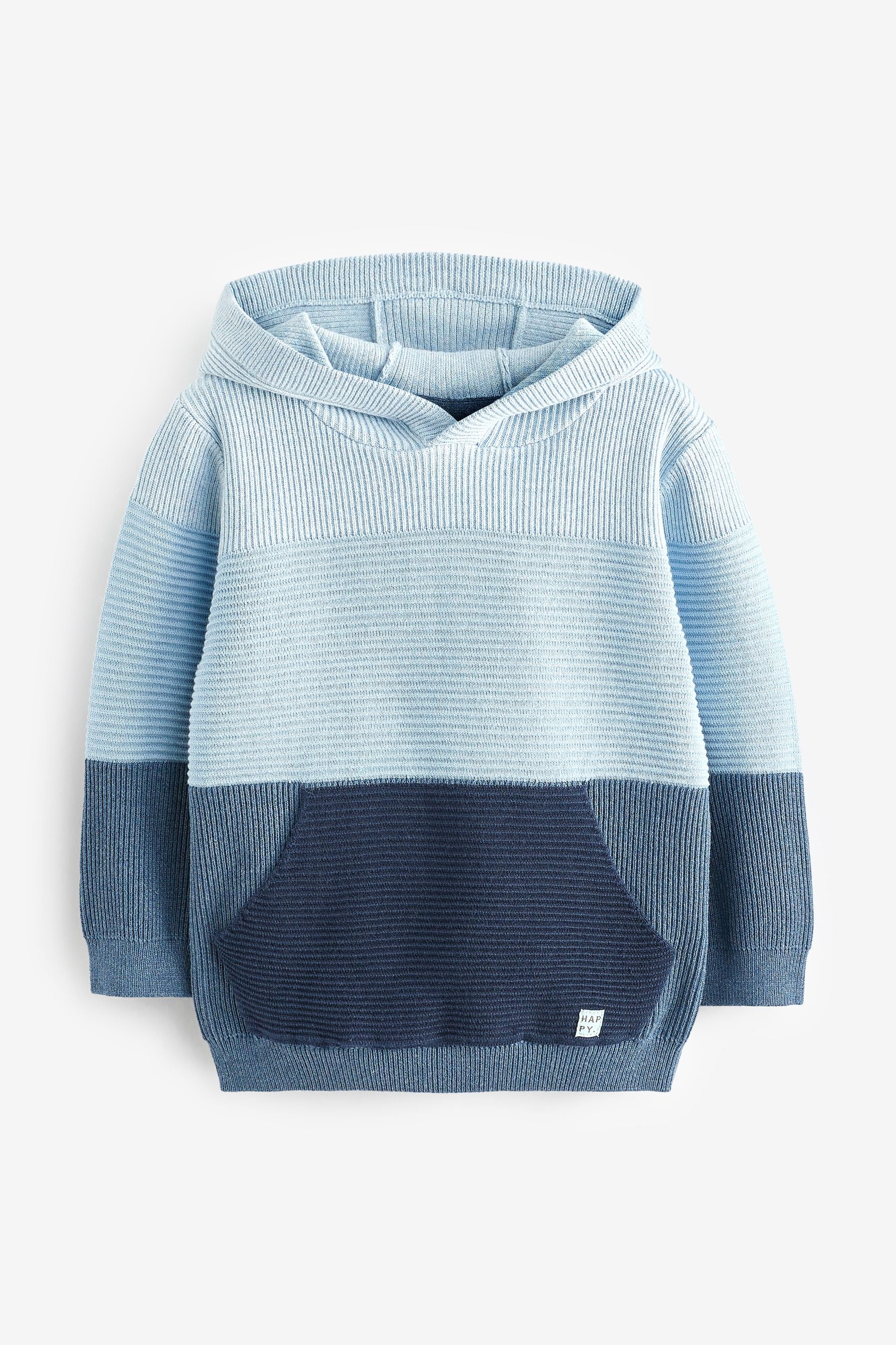 Blue Knitted Hoodie (3mths-7yrs)