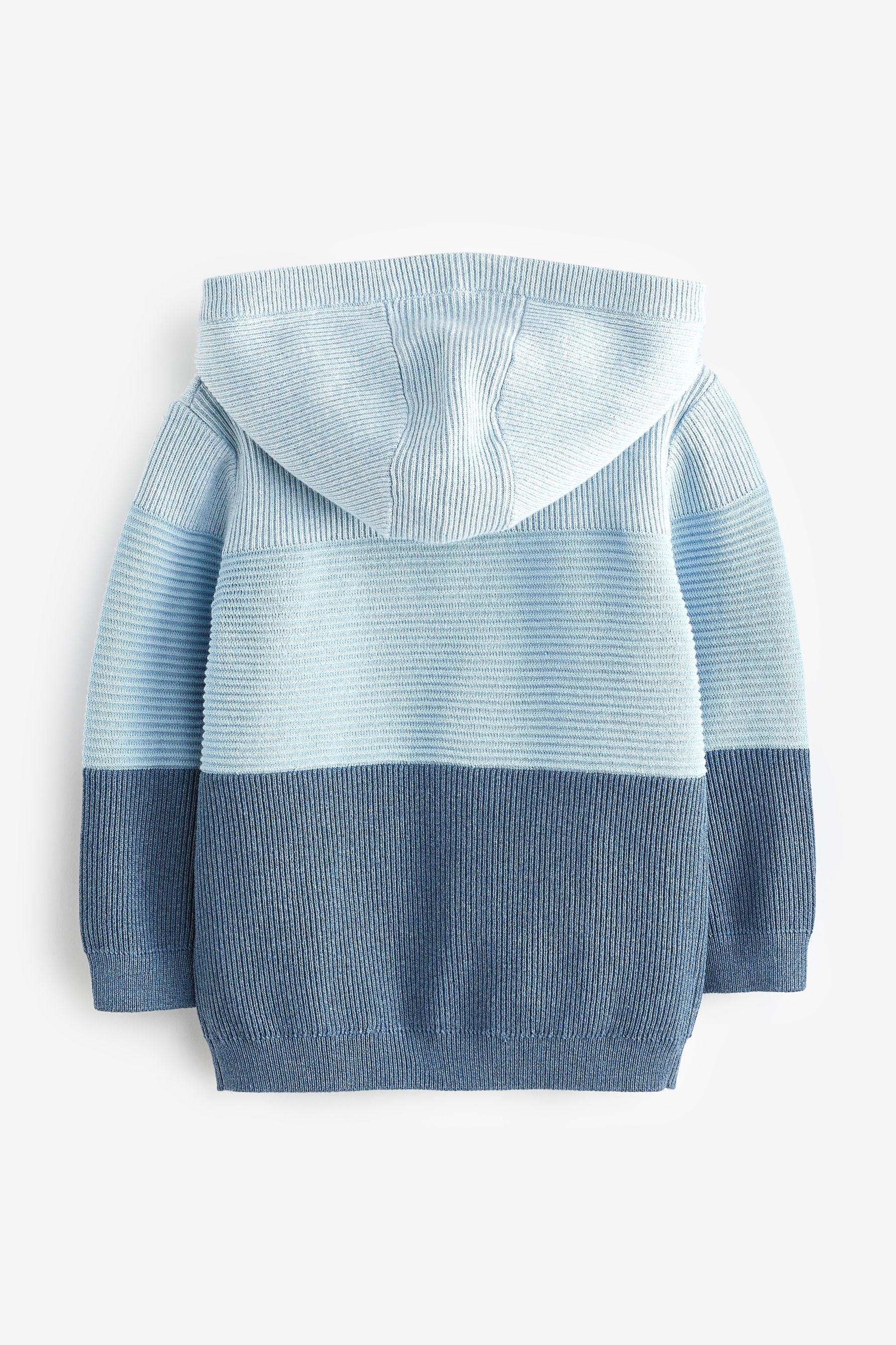 Blue Knitted Hoodie (3mths-7yrs)