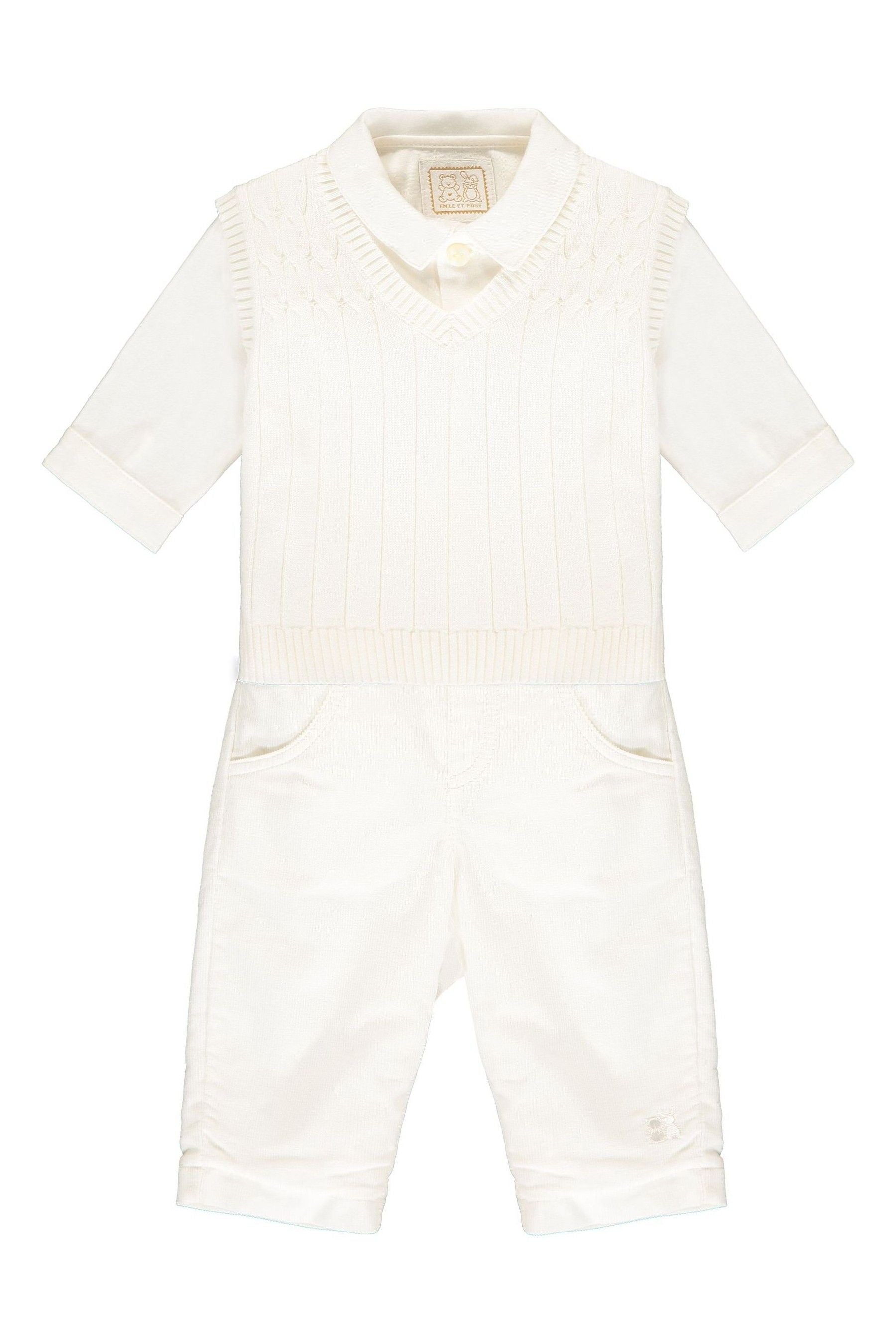 Natural Emile et Rose Natural Smart Three-Piece Occasionwear Set