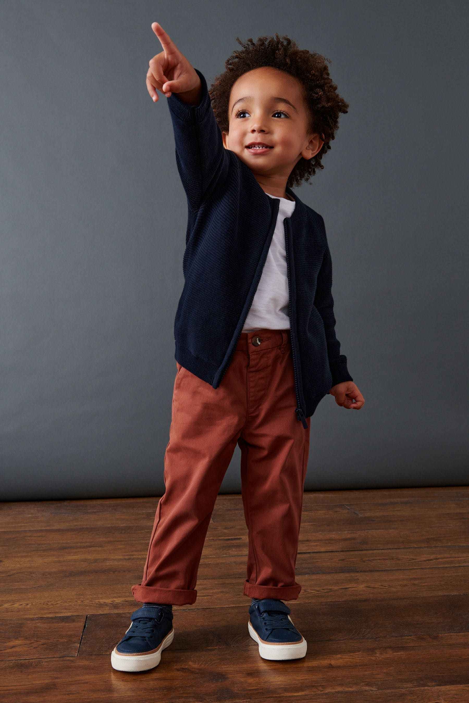 Rust Brown Stretch Chinos Trousers (3mths-7yrs)