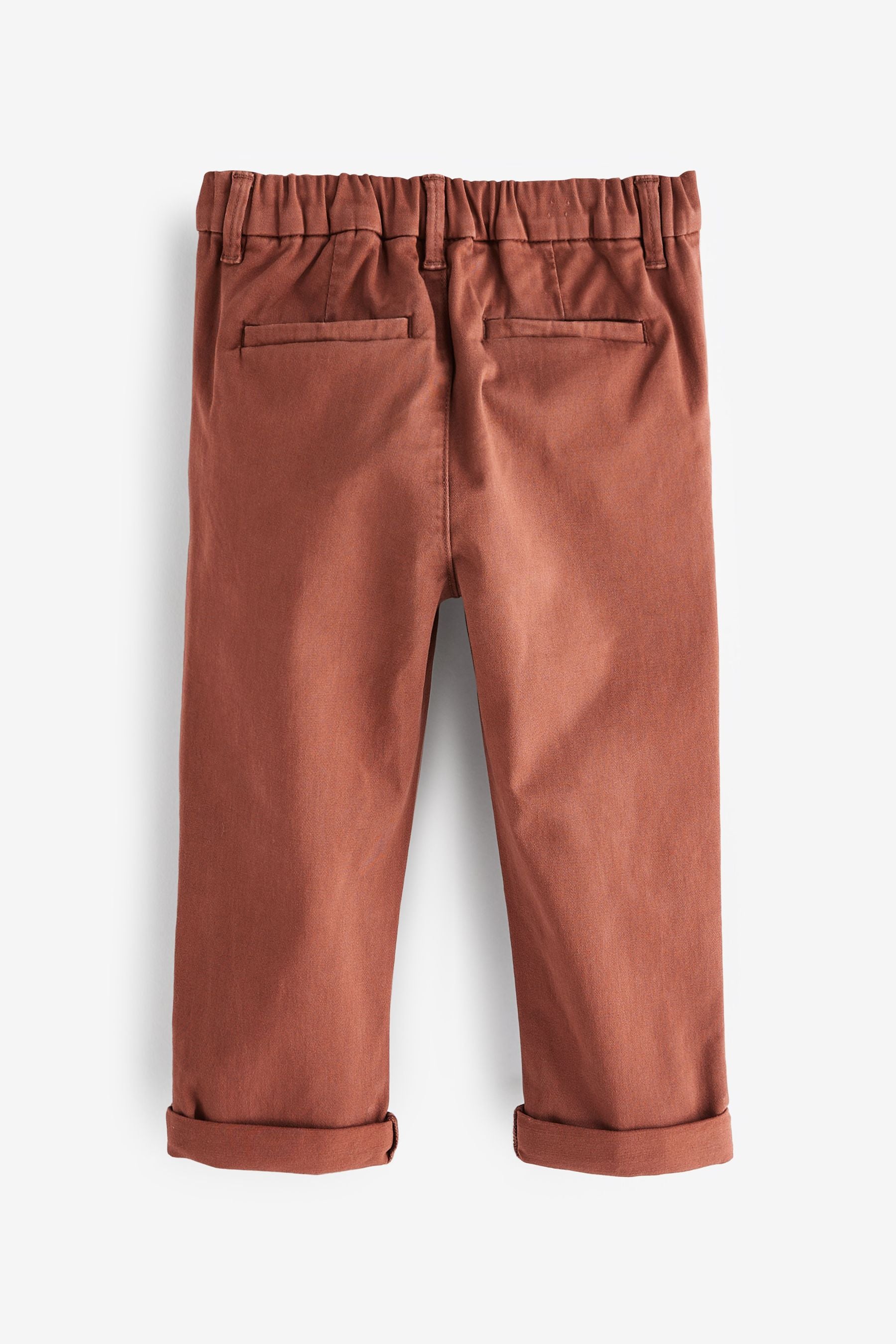 Rust Brown Stretch Chinos Trousers (3mths-7yrs)