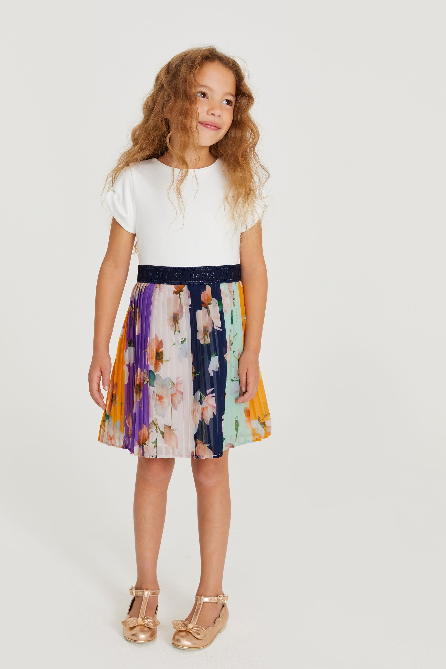 Multi Baker by Ted Baker Pleated Mockable Dress