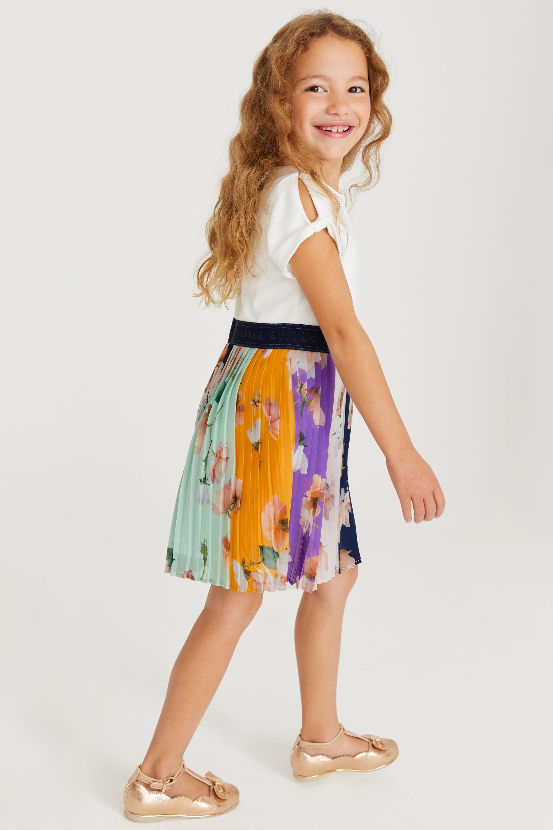 Multi Baker by Ted Baker Pleated Mockable Dress