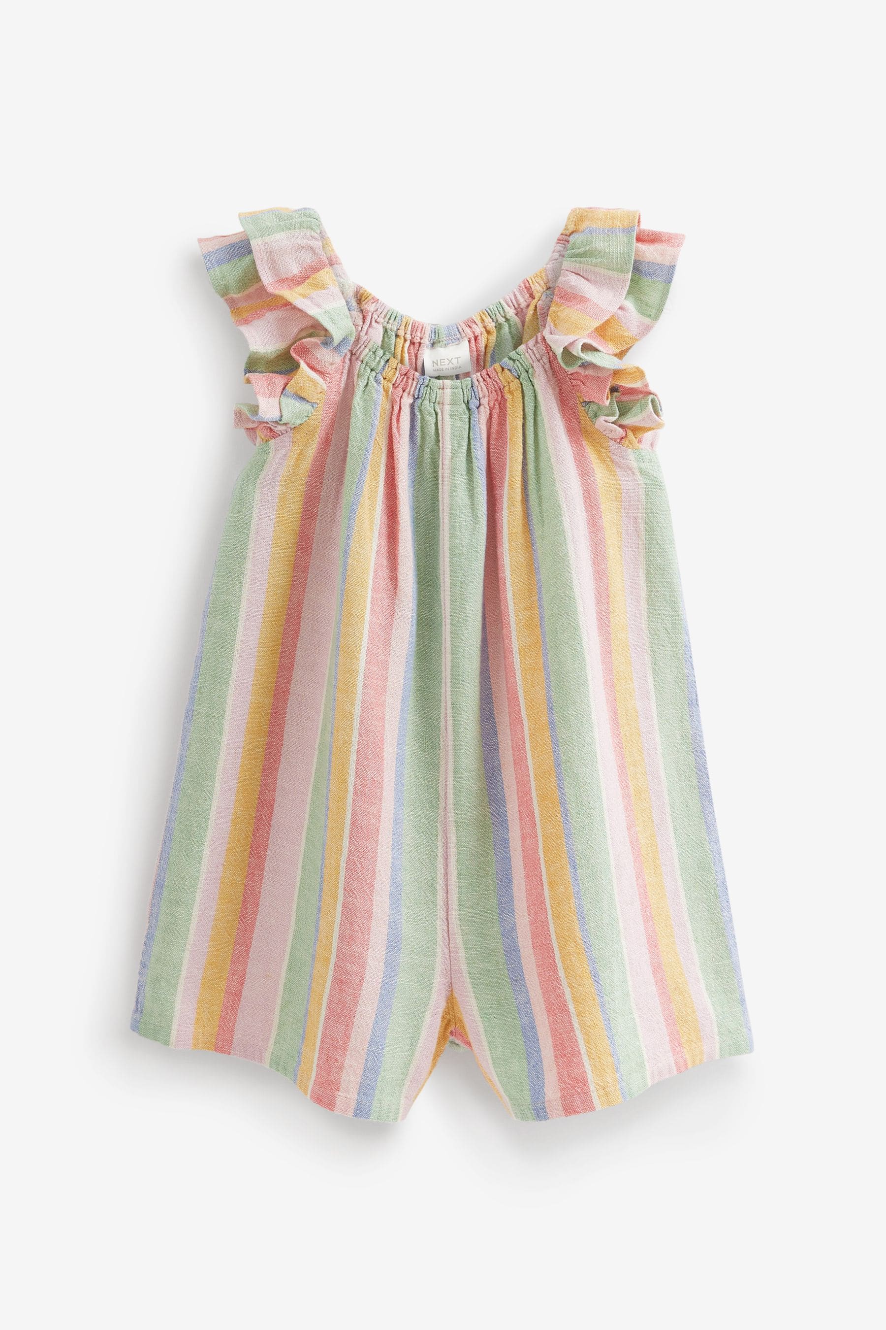 Rainbow Frill Sleeve Playsuit (3mths-7yrs)