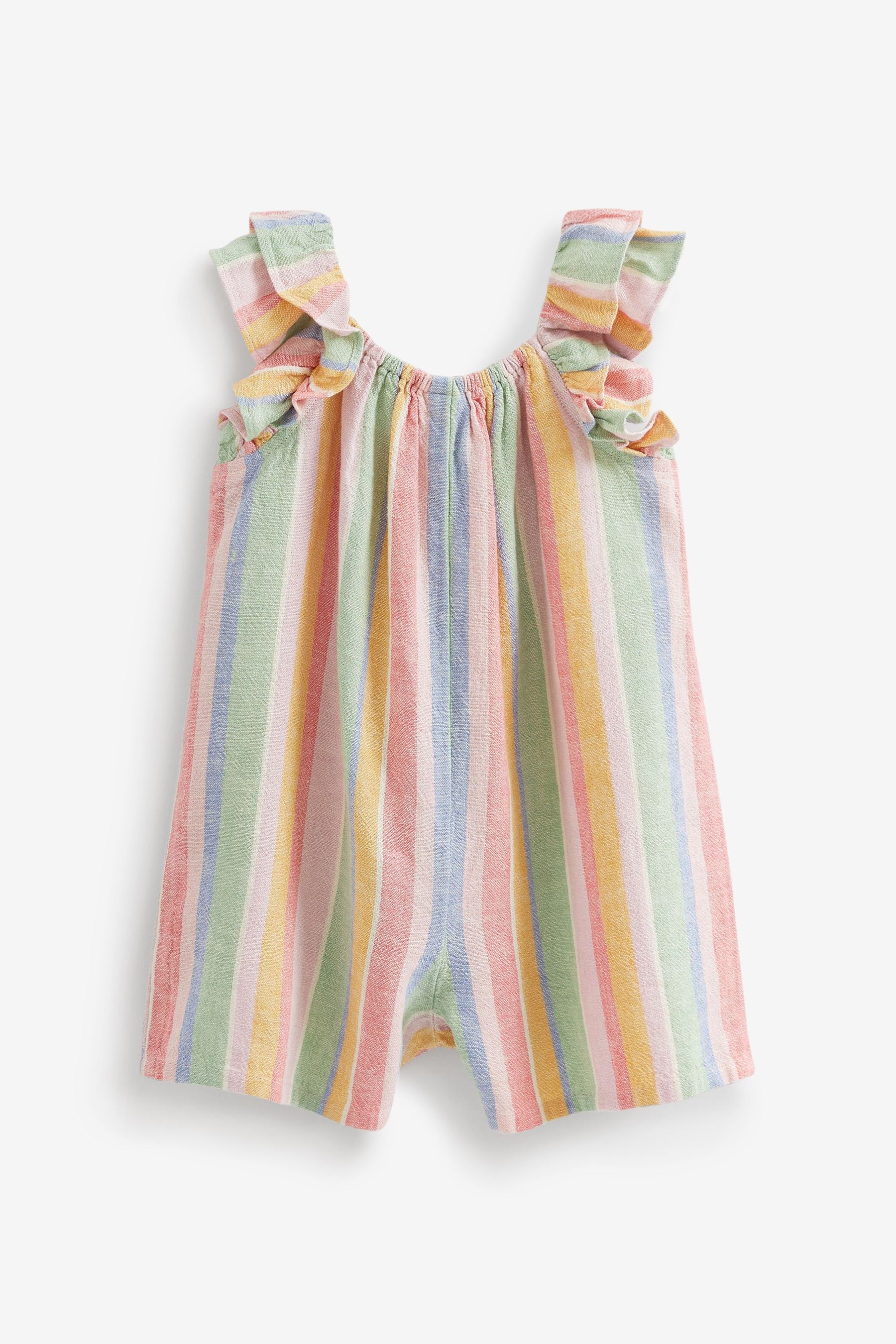 Rainbow Frill Sleeve Playsuit (3mths-7yrs)