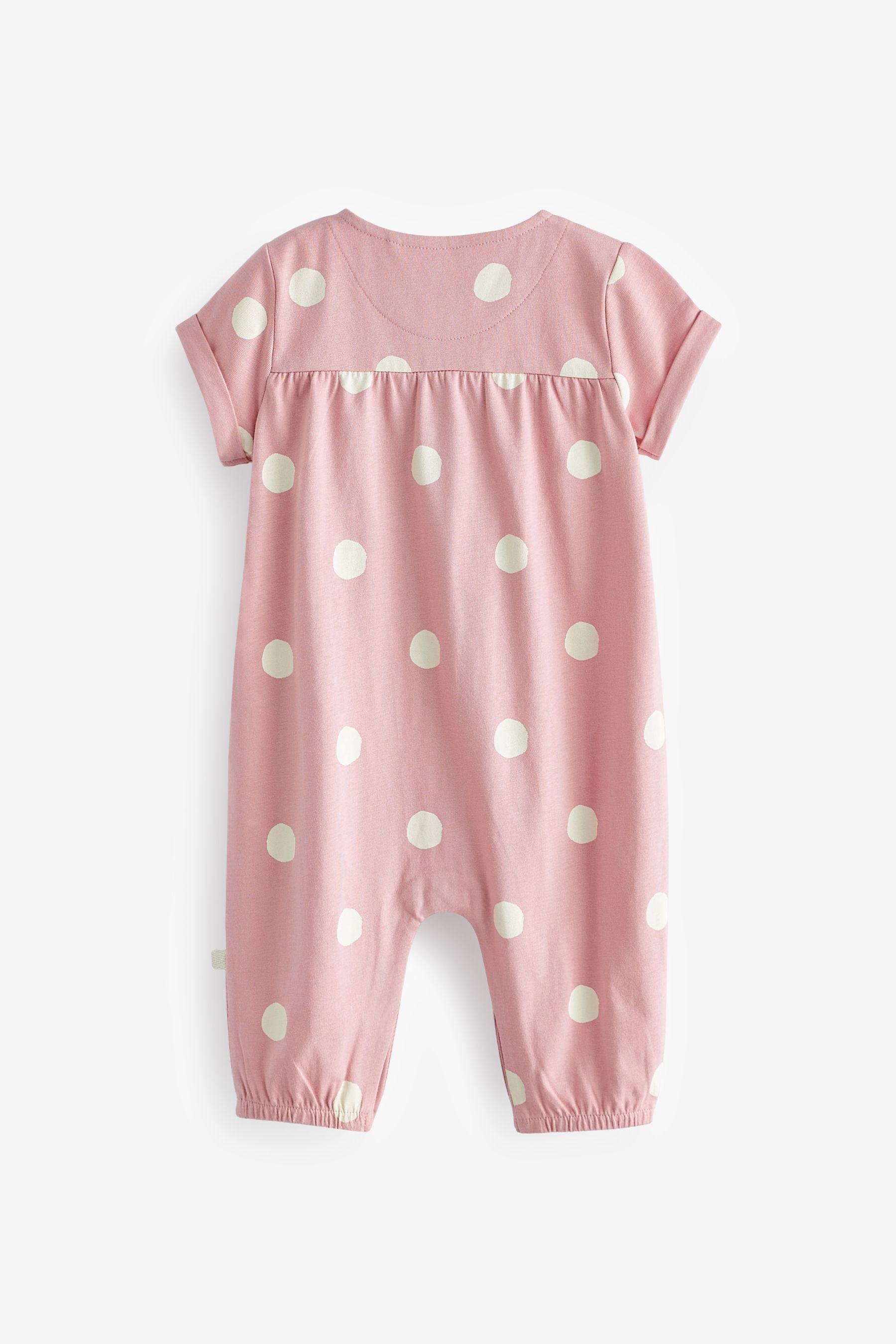 Pink Spot Baby Jersey Jumpsuit (0mths-2yrs)