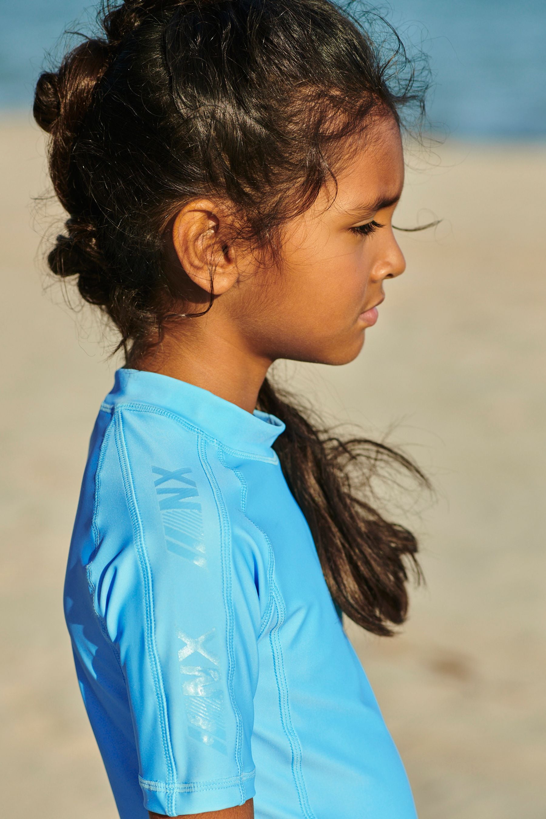 Aqua Blue Rash Vest (3-16yrs)