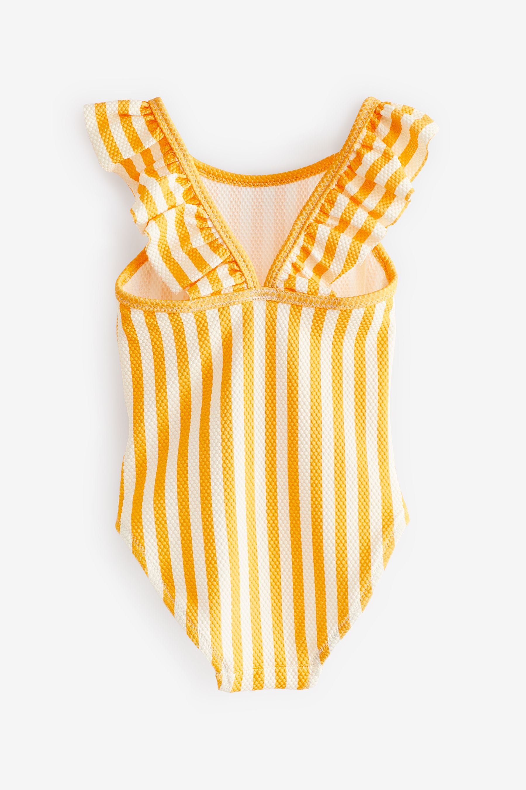 Yellow Frill Sleeved Swimsuit (3mths-7yrs)