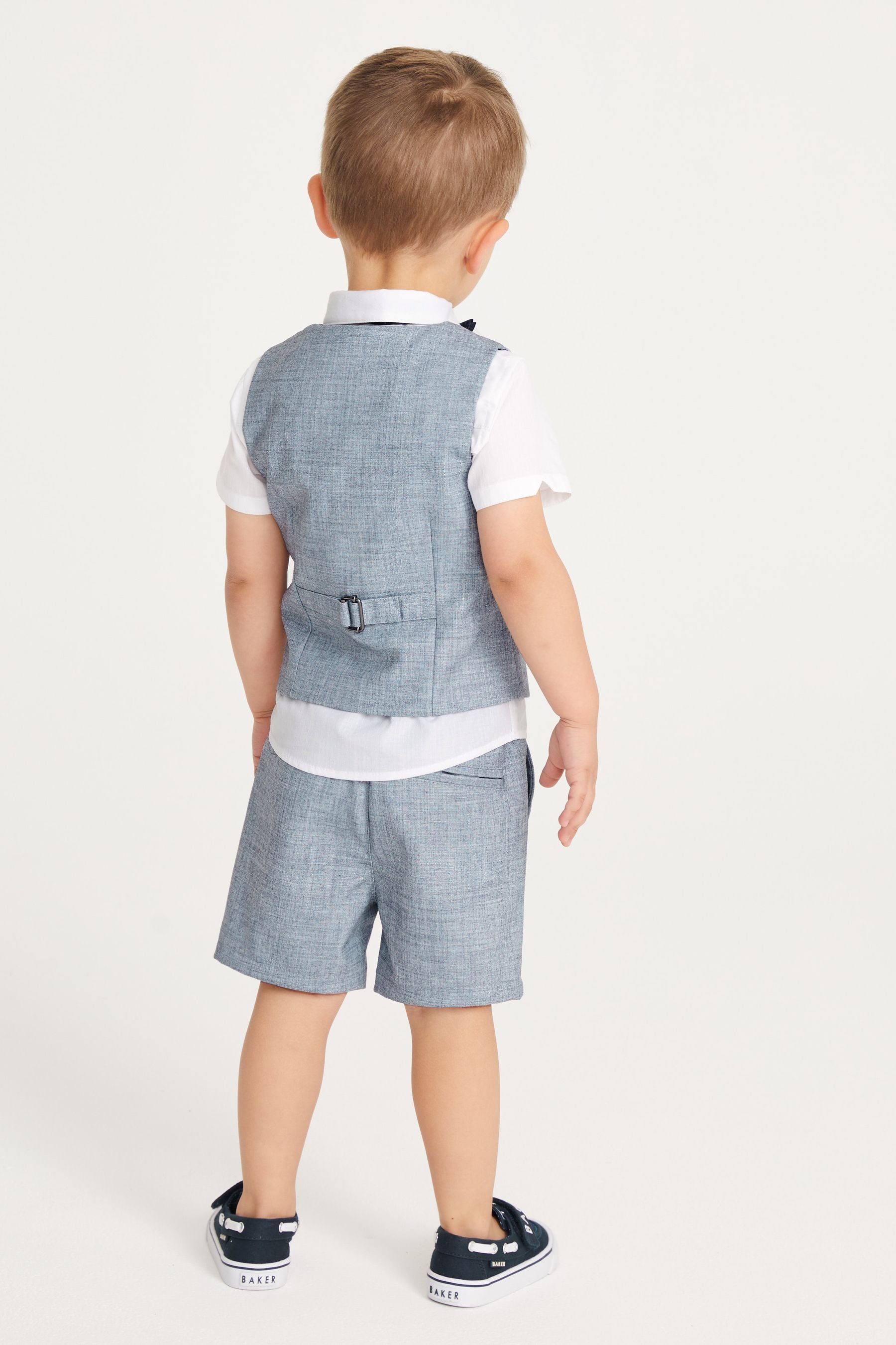 Grey Baker by Ted Baker Shirt Waistcoat and Short Set