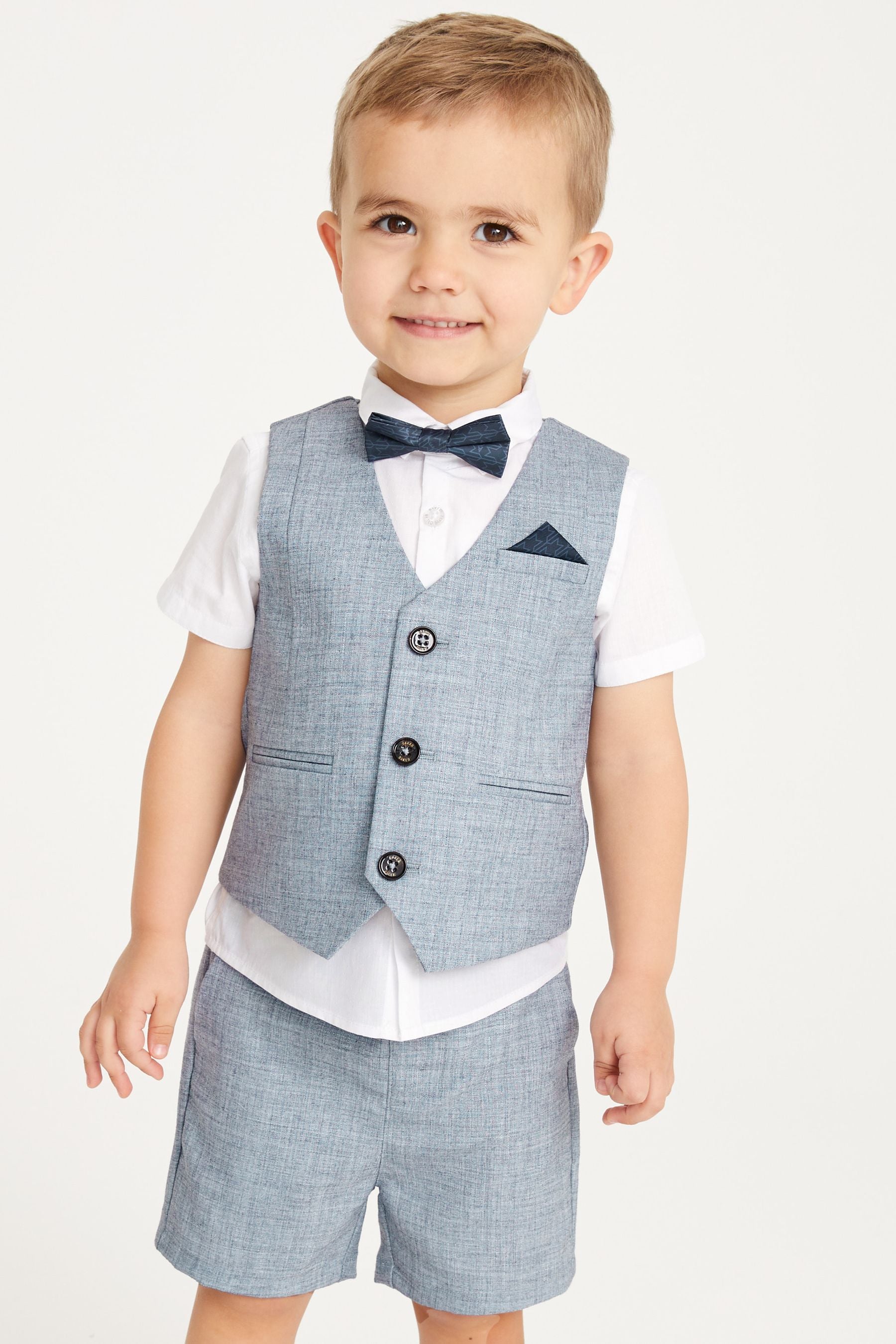 Grey Baker by Ted Baker Shirt Waistcoat and Short Set