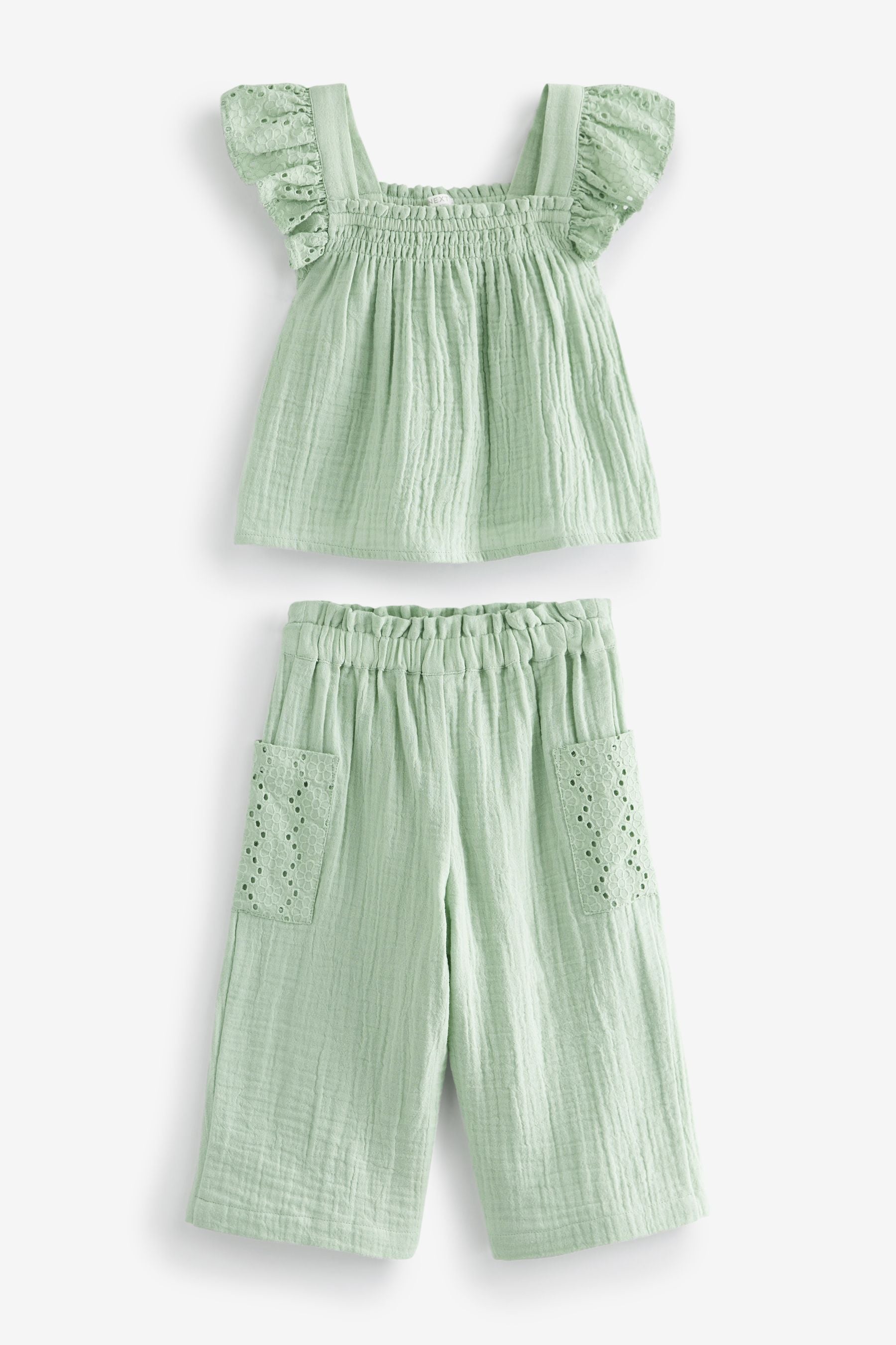 Sage Green 2 Piece Set (3mths-7yrs)