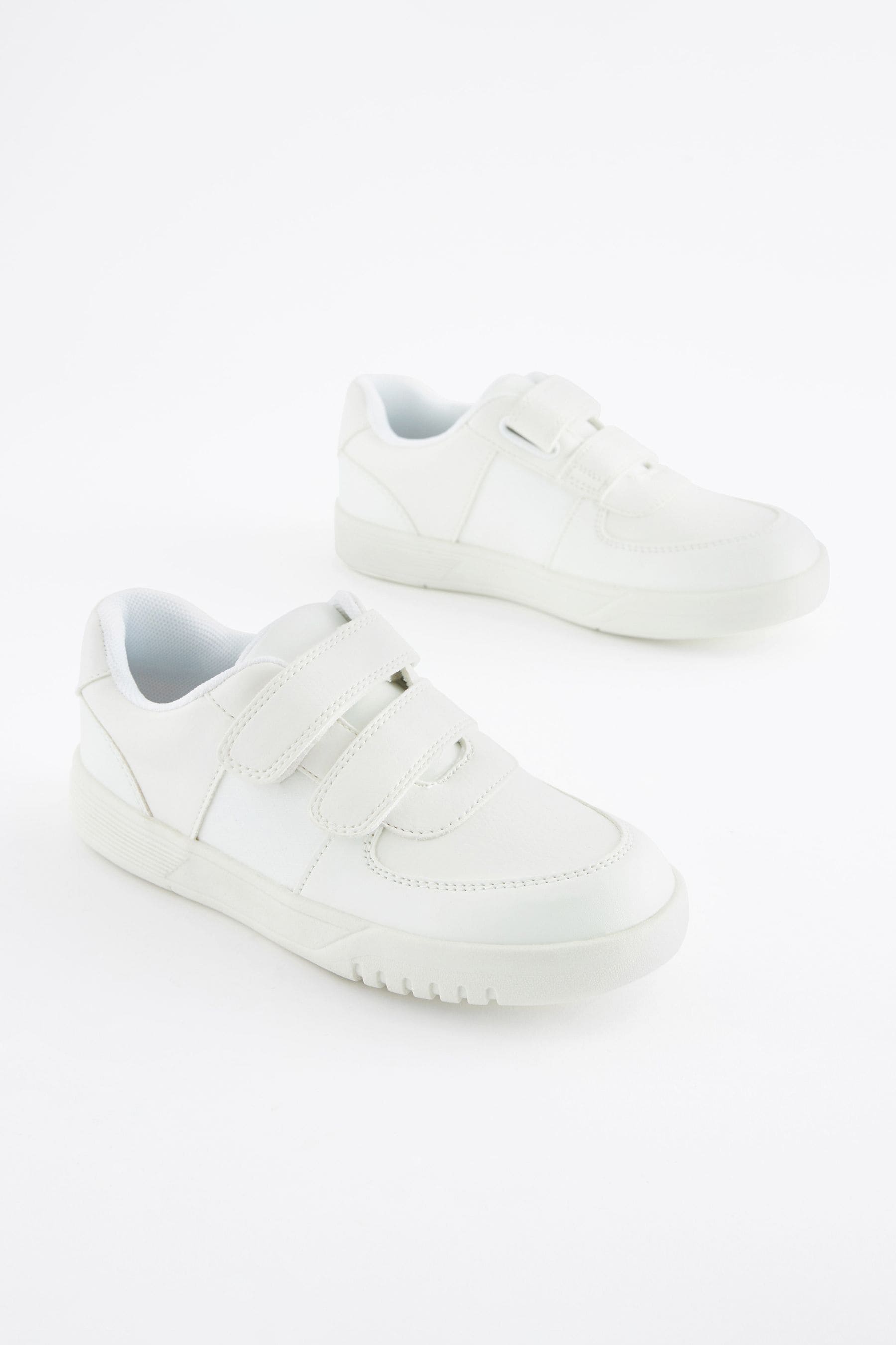 White Strap Touch Fastening Trainers