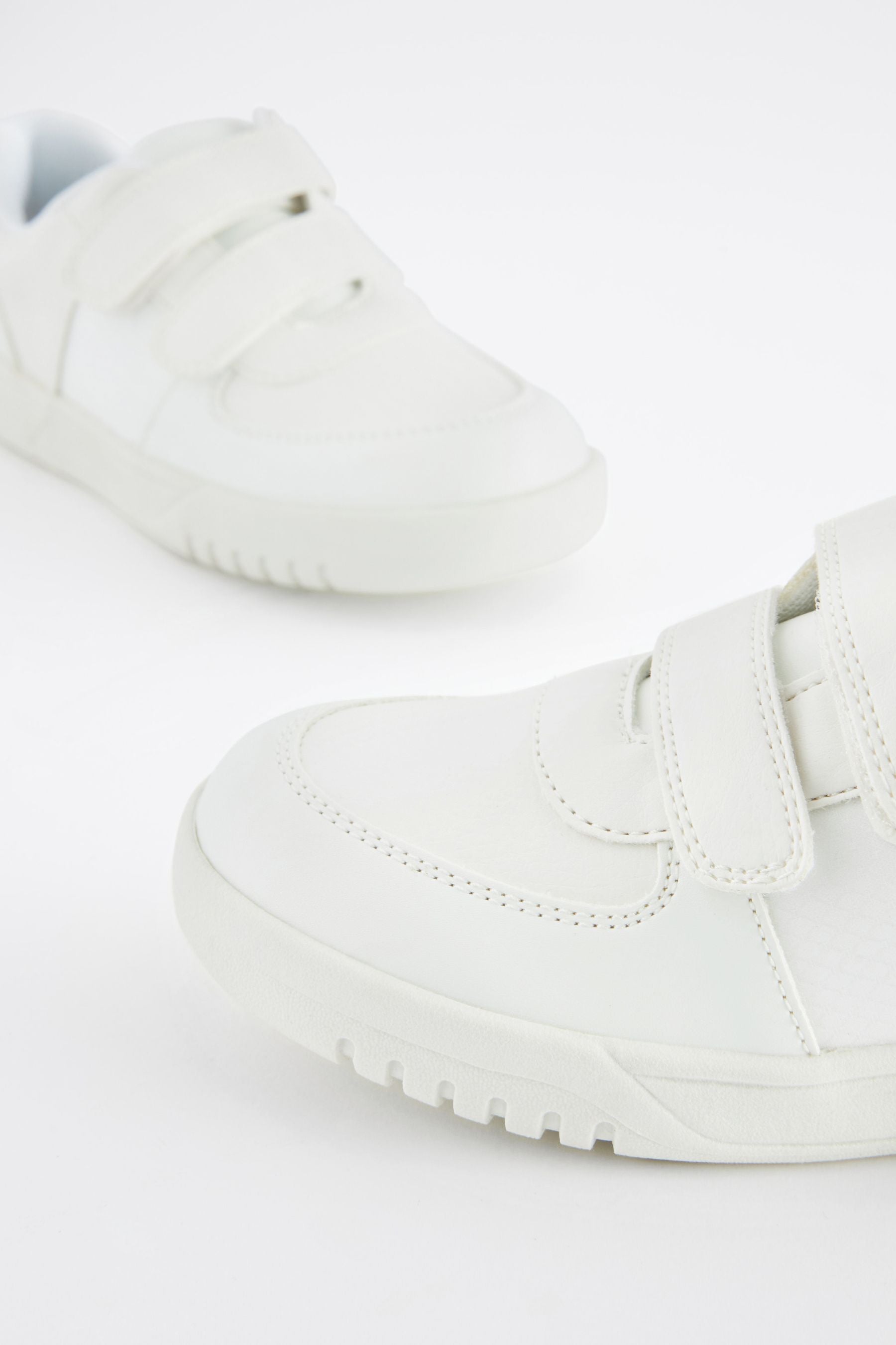 White Strap Touch Fastening Trainers