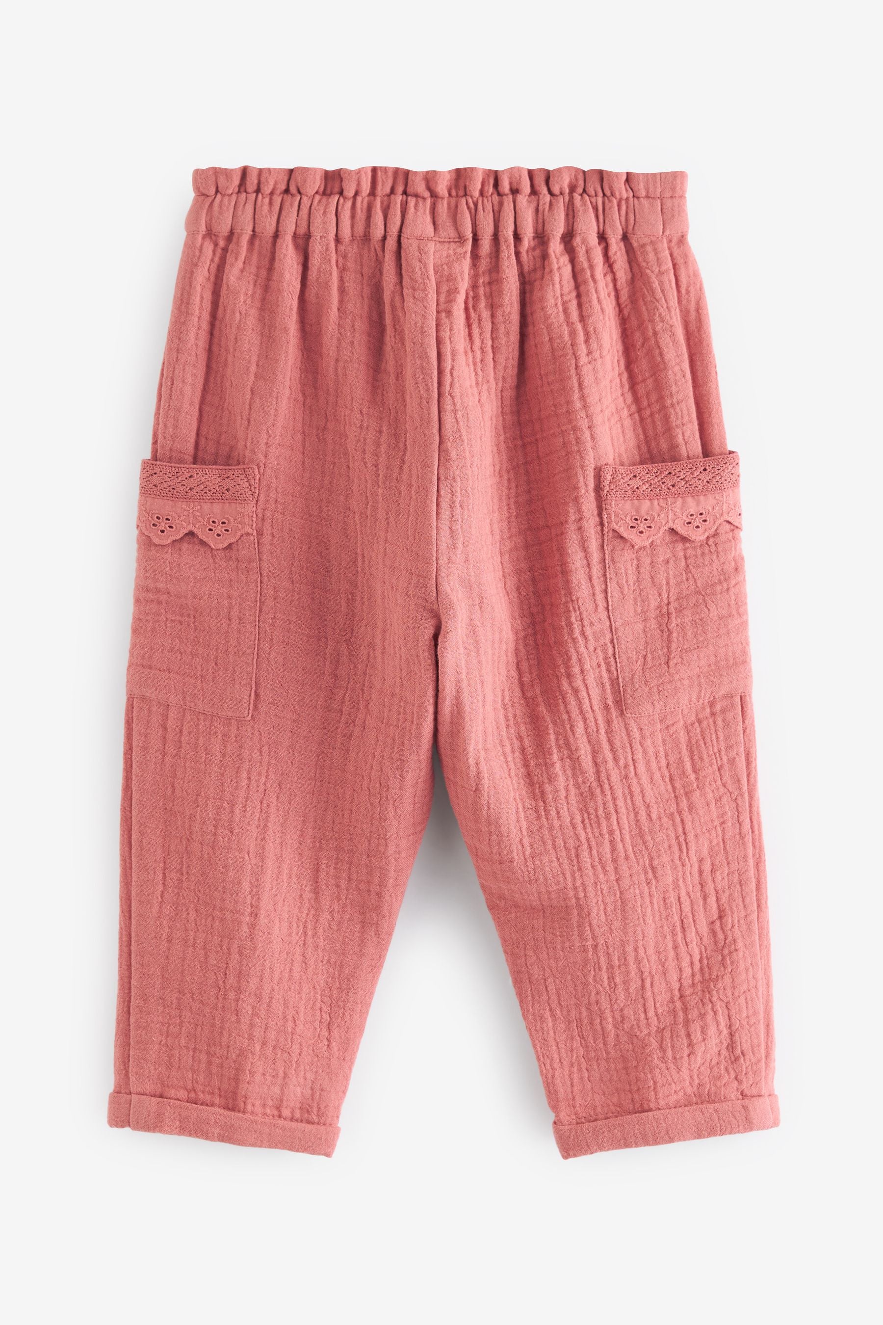 Pink Textured Soft Touch Trousers (3mths-10yrs)