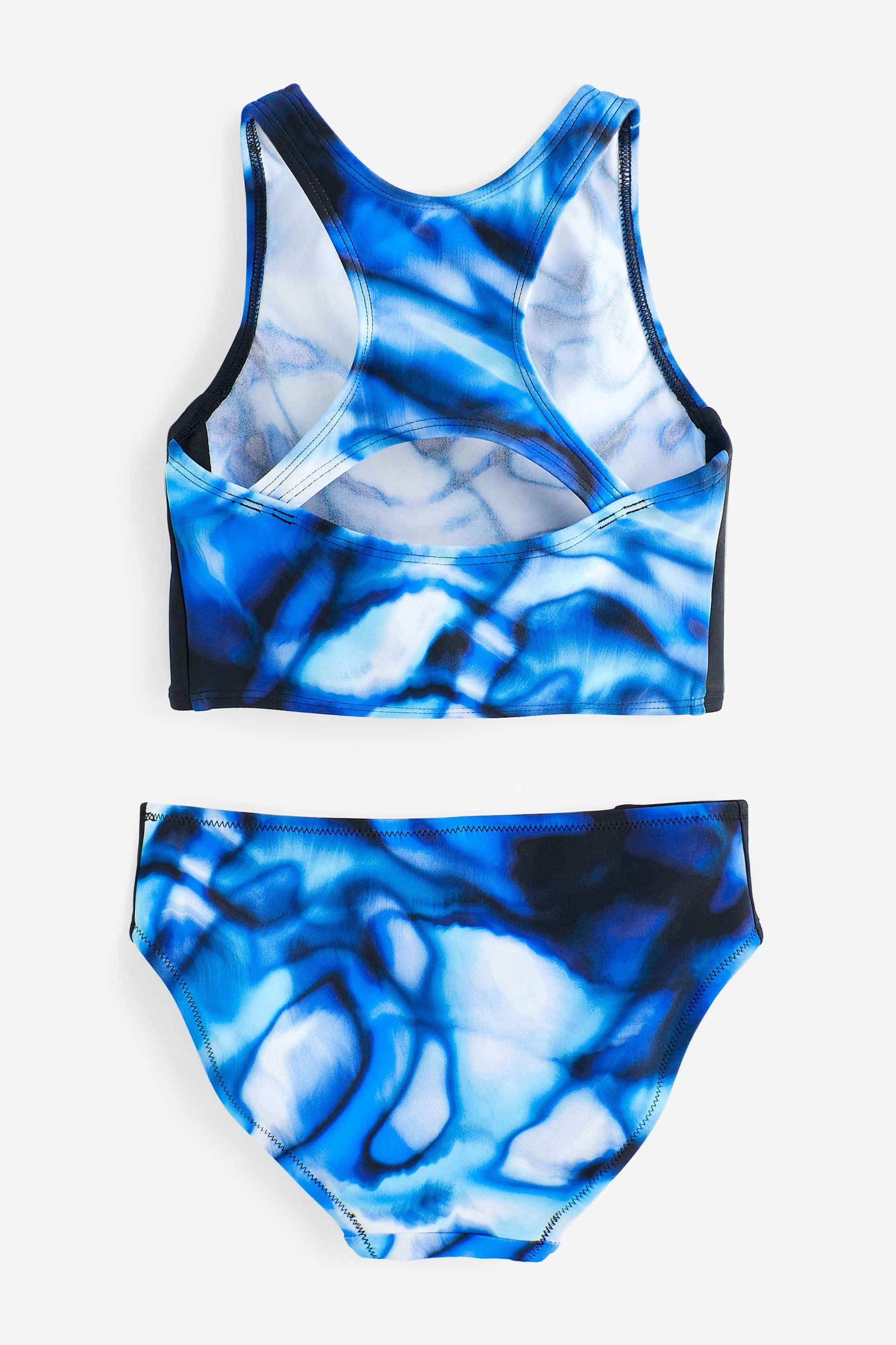 Blue/Black Sports Bikini (3-16yrs)