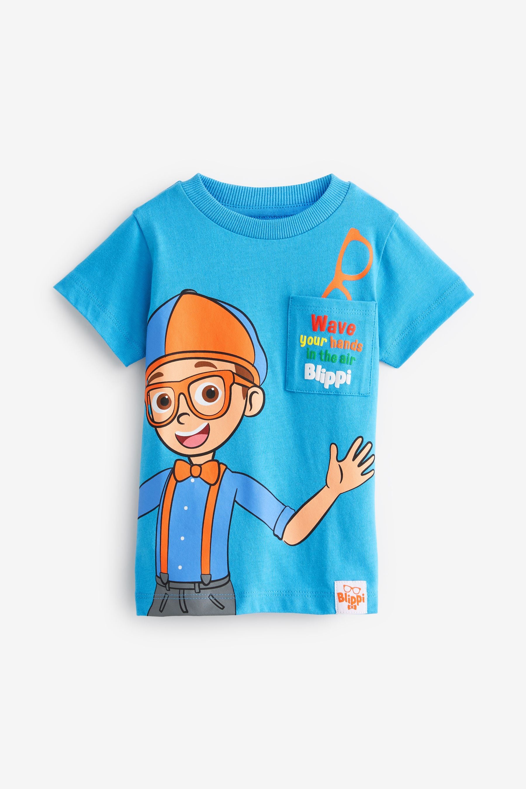 Blue Blippi Short Sleeves License T-Shirt (3mths-8yrs)