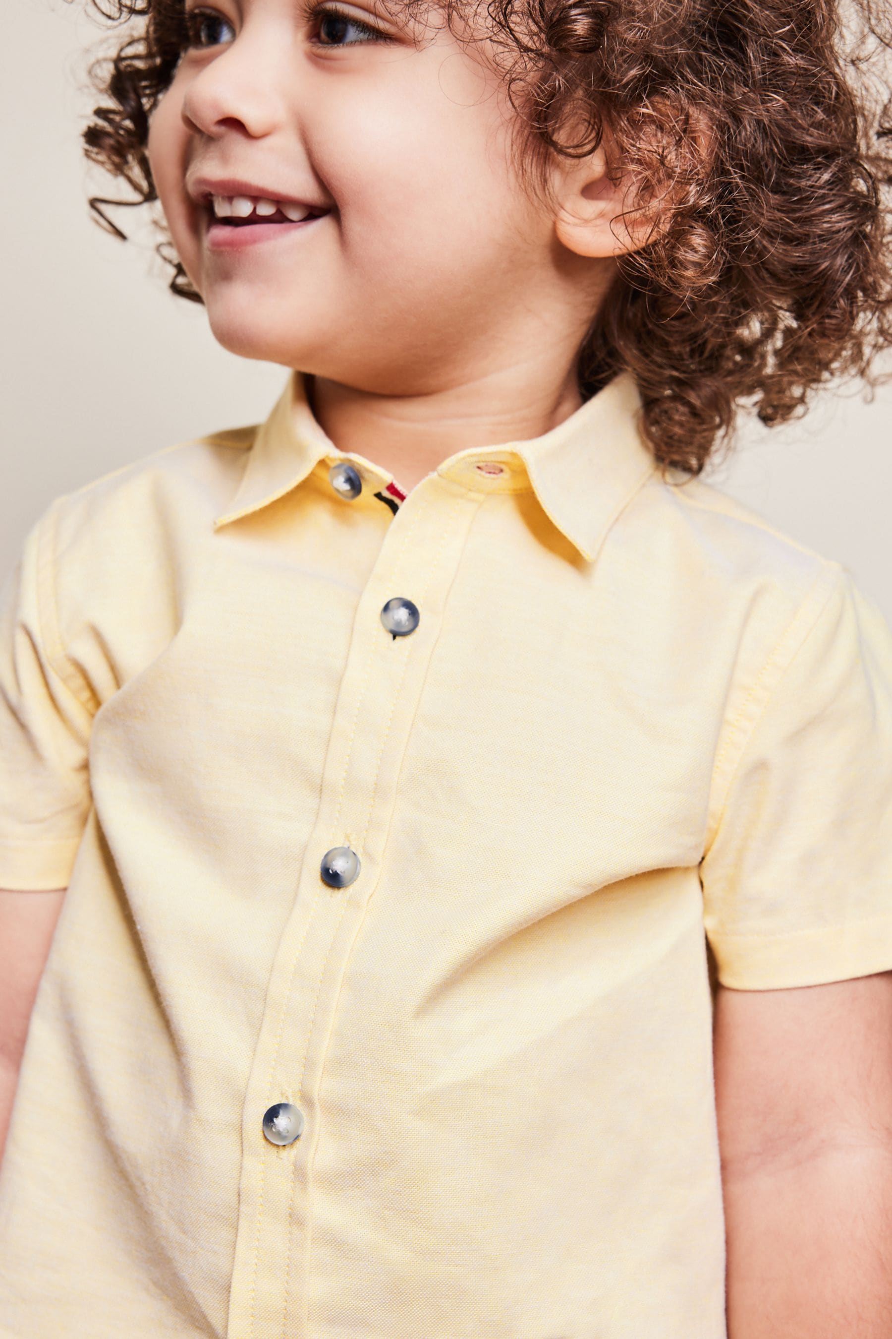 Yellow Trimmed Oxford Shirt (3mths-7yrs)